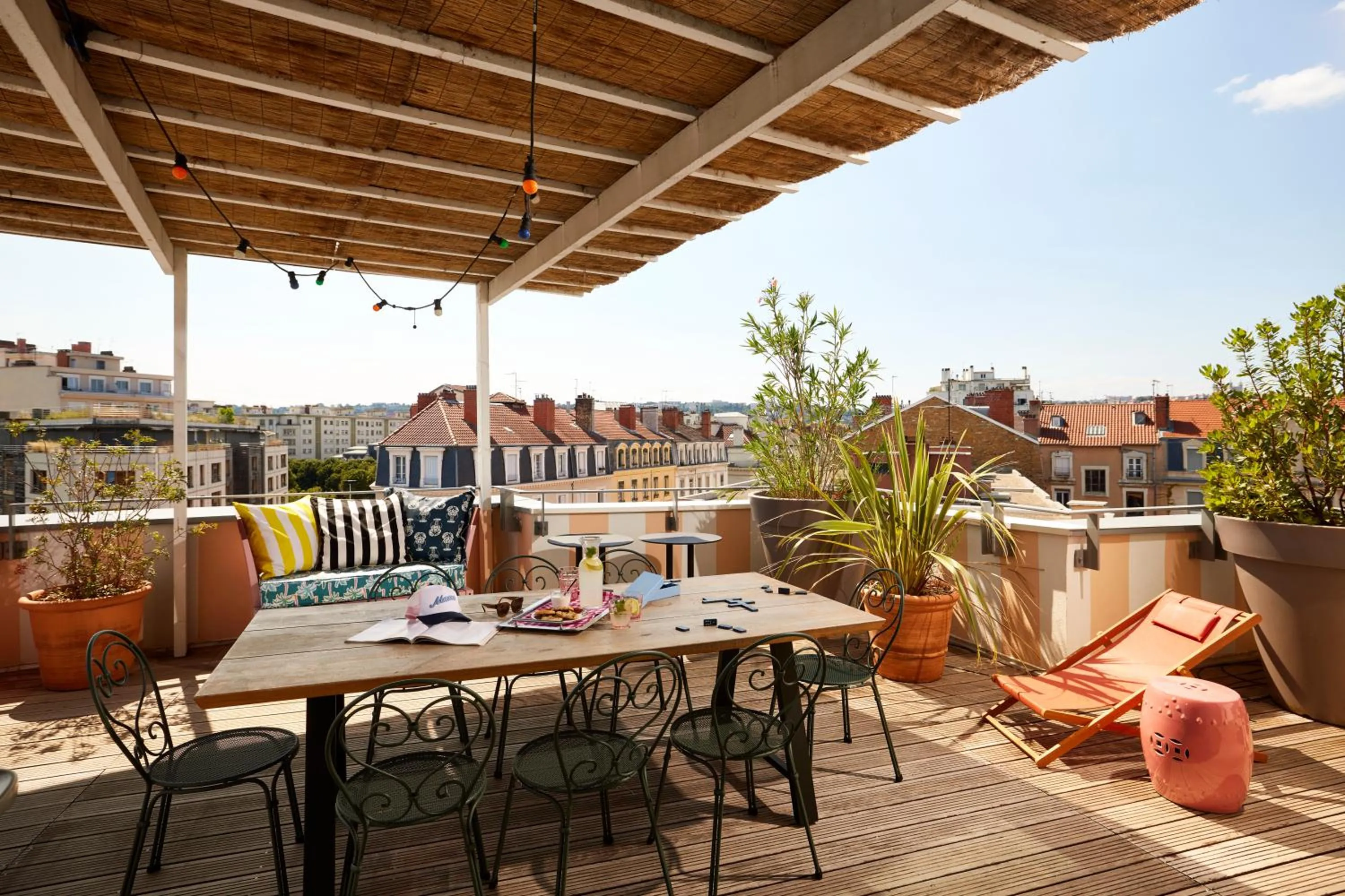 Patio in Mama Shelter Lyon