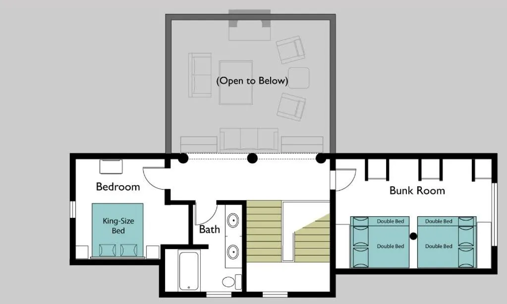 Floor plan in Corkins Lodge