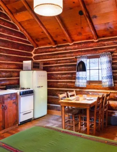 Dining area in Corkins Lodge
