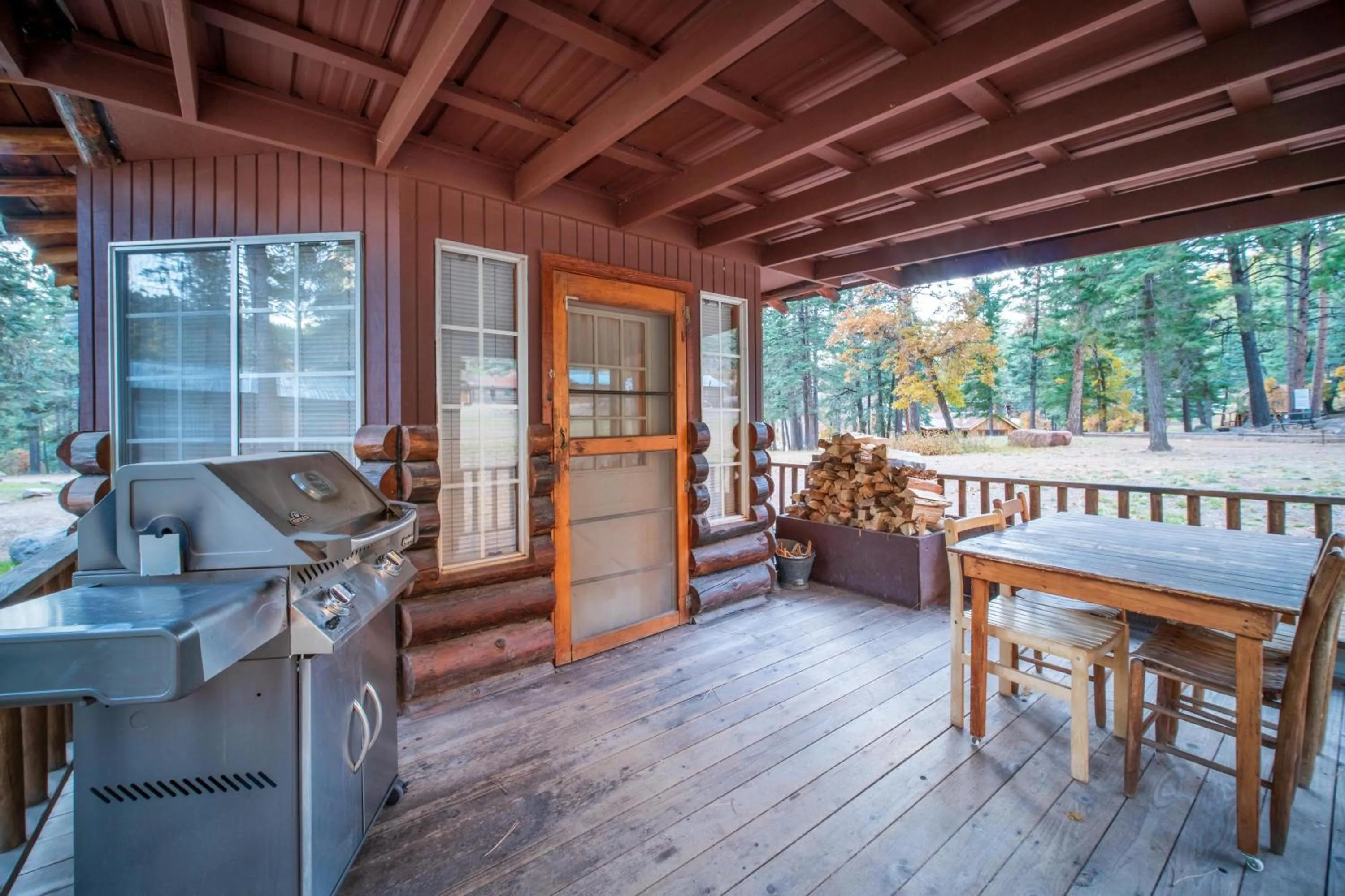 Patio in Corkins Lodge