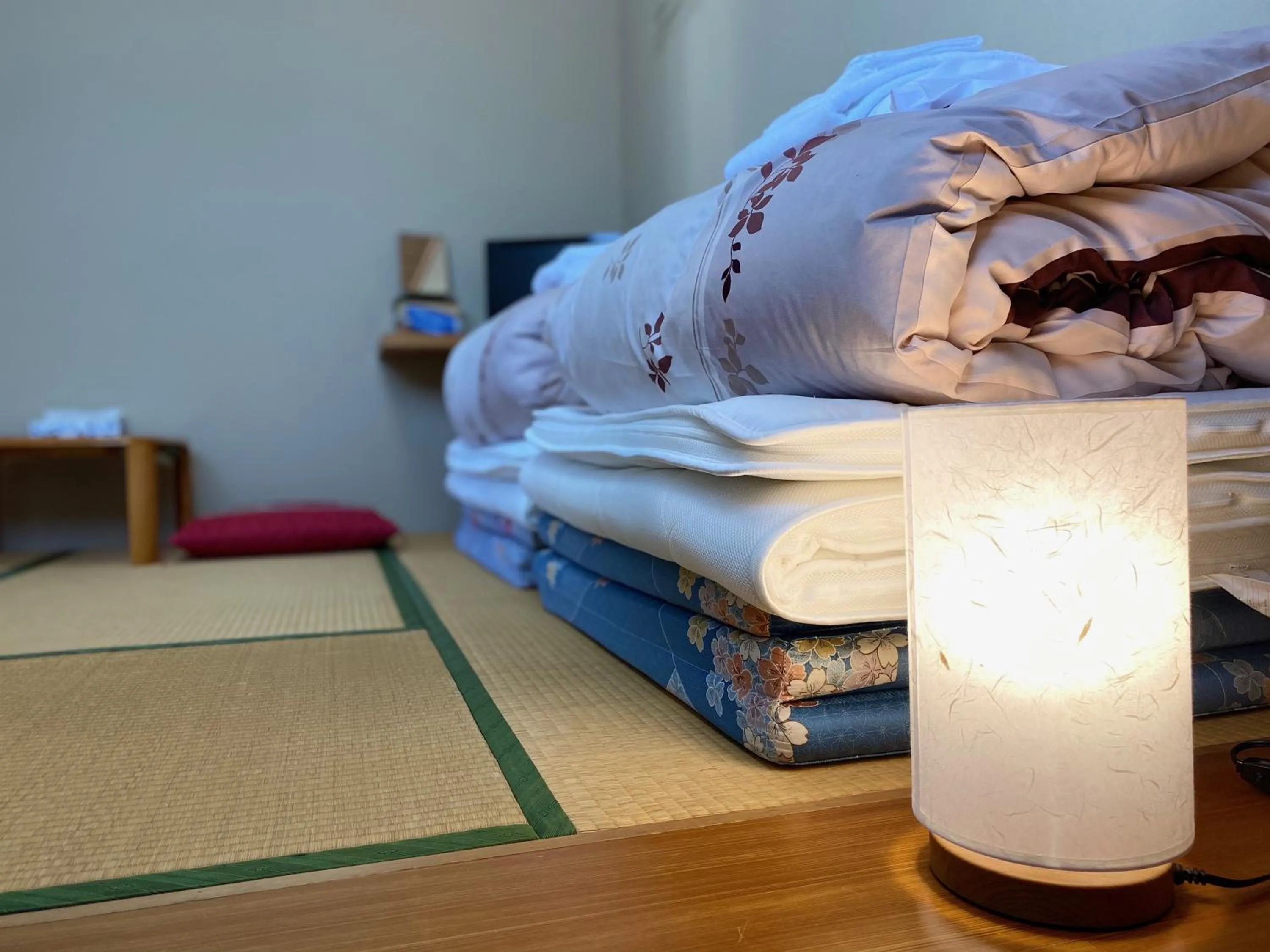 Decorative detail, Bed in Nozawa Dream Central