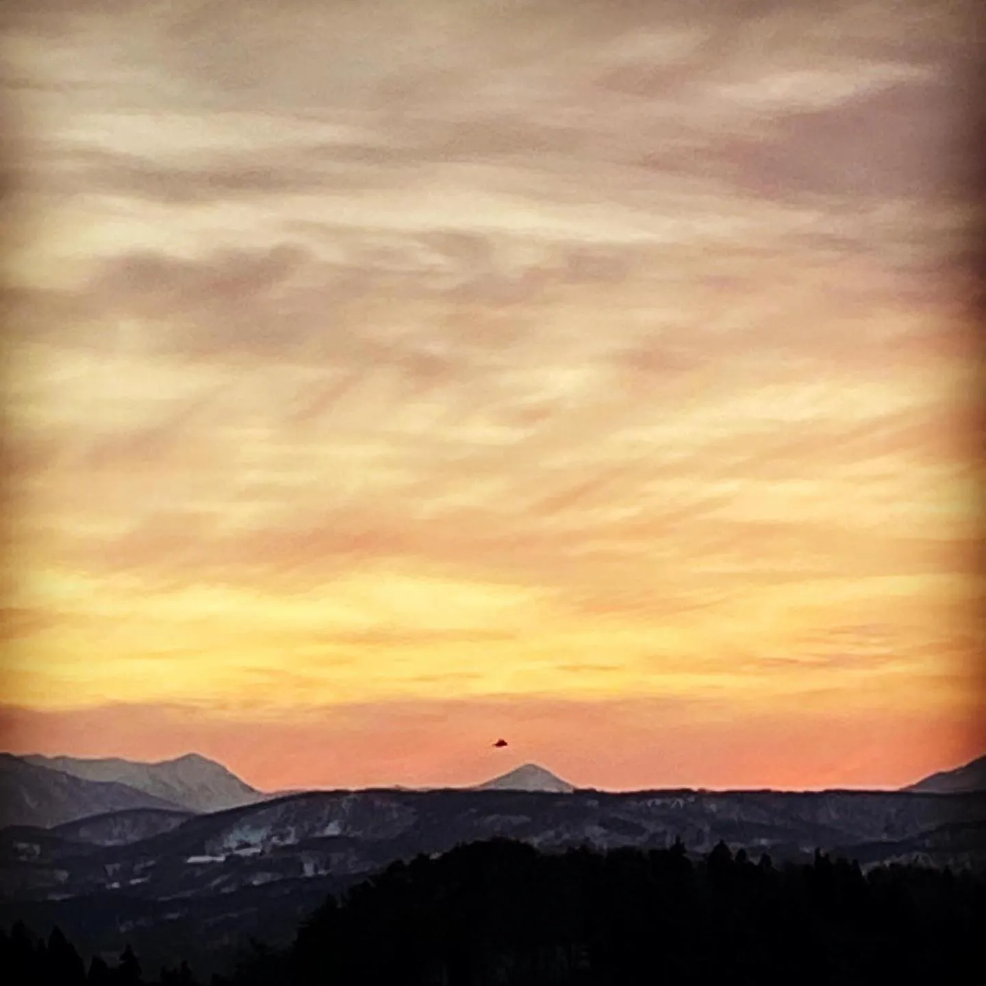 Sunset in Nozawa Dream Central