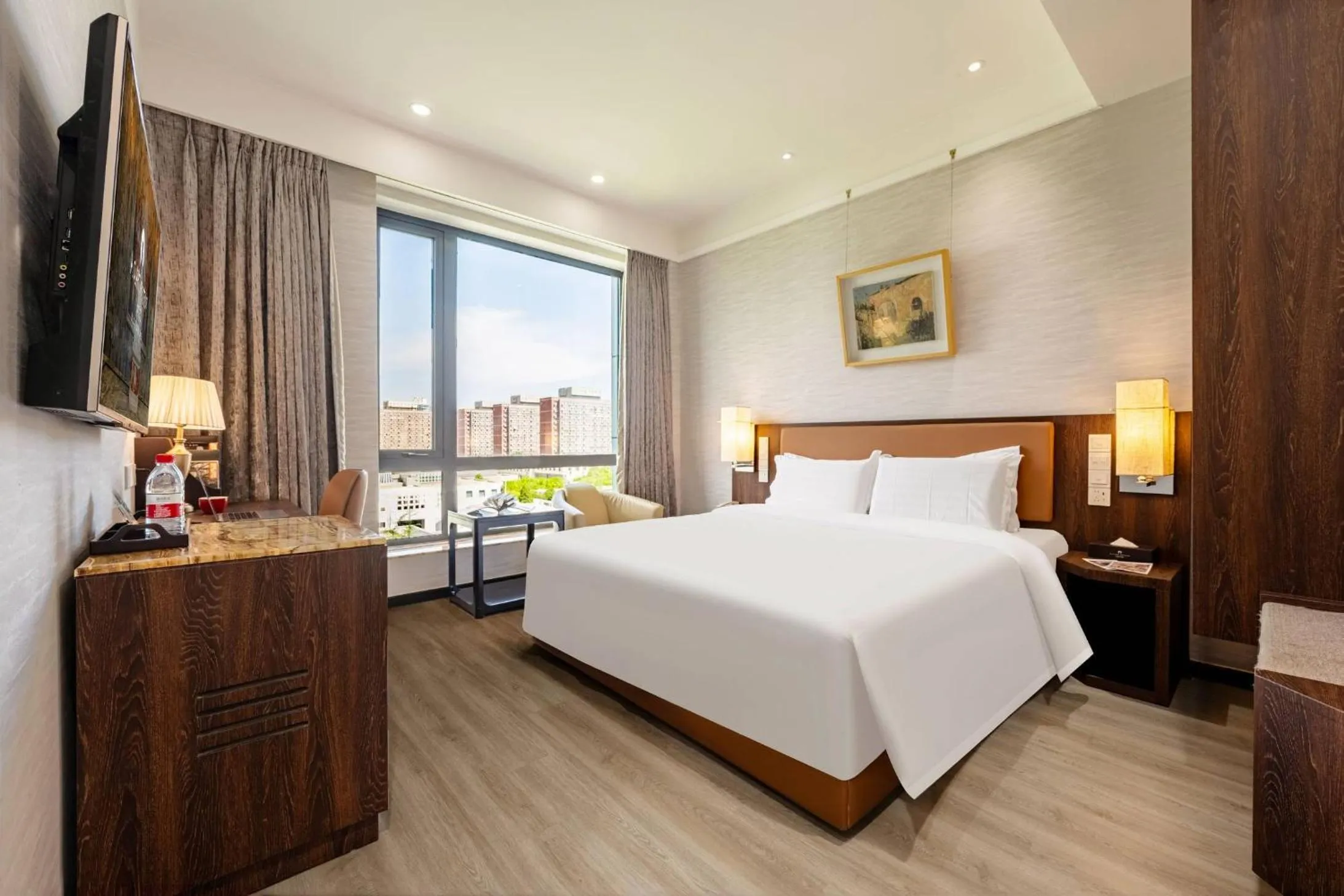 Photo of the whole room, Bed in Beijing AC Art Museum Hotel