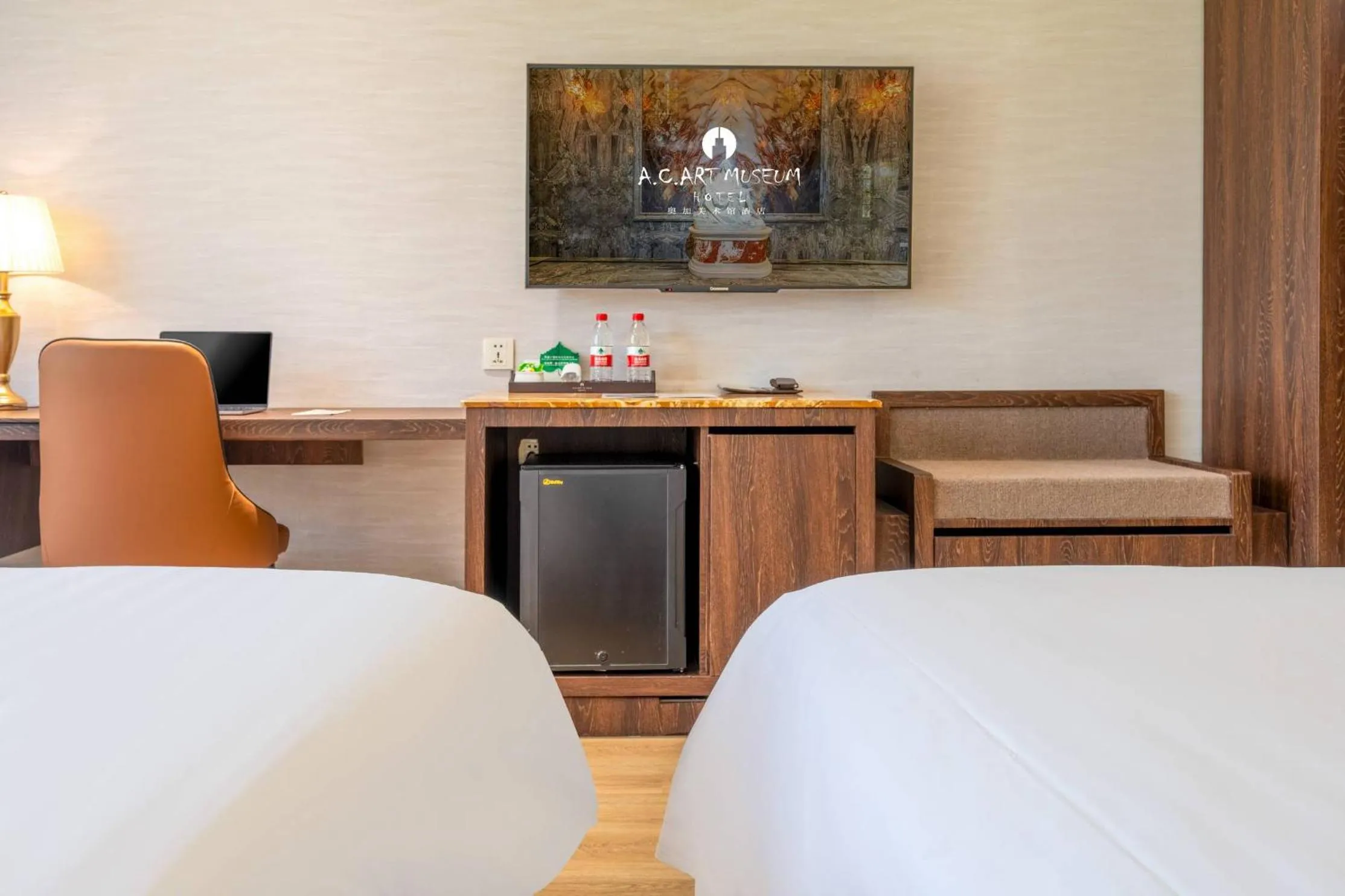 Bed in Beijing AC Art Museum Hotel
