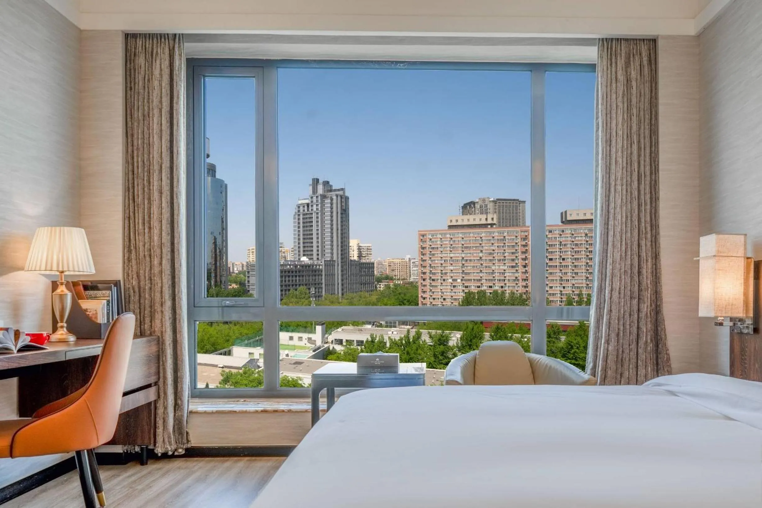 View (from property/room), Bed in Beijing AC Art Museum Hotel
