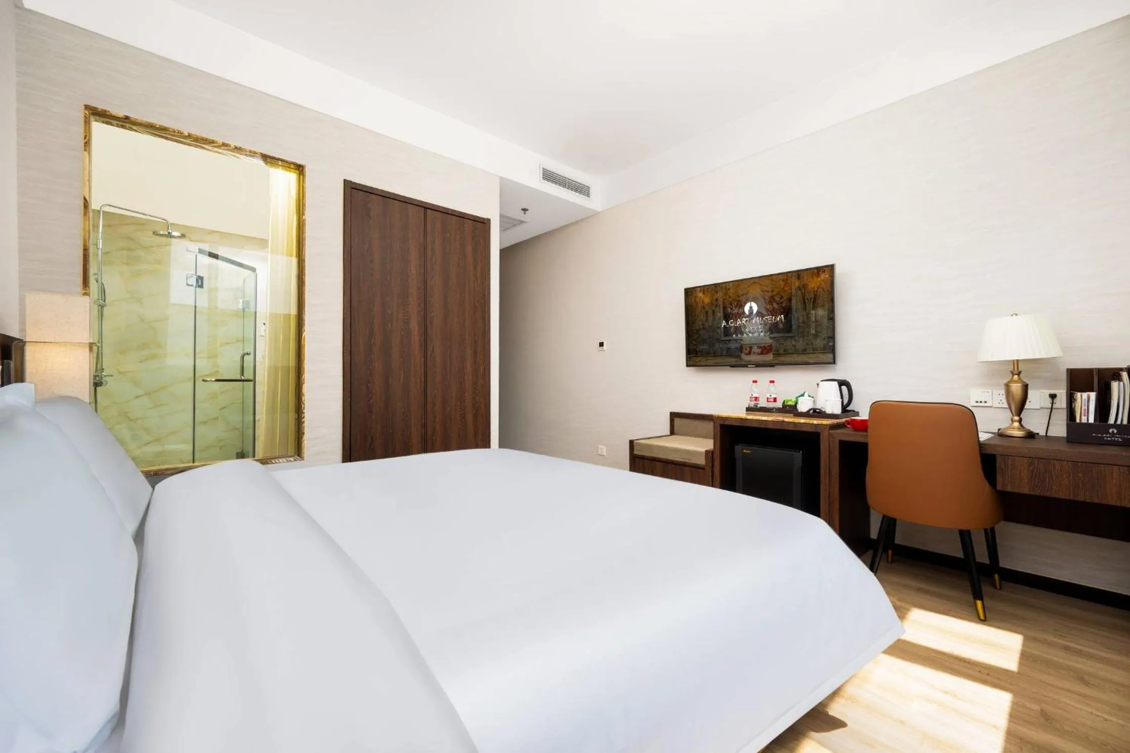 Bed in Beijing AC Art Museum Hotel