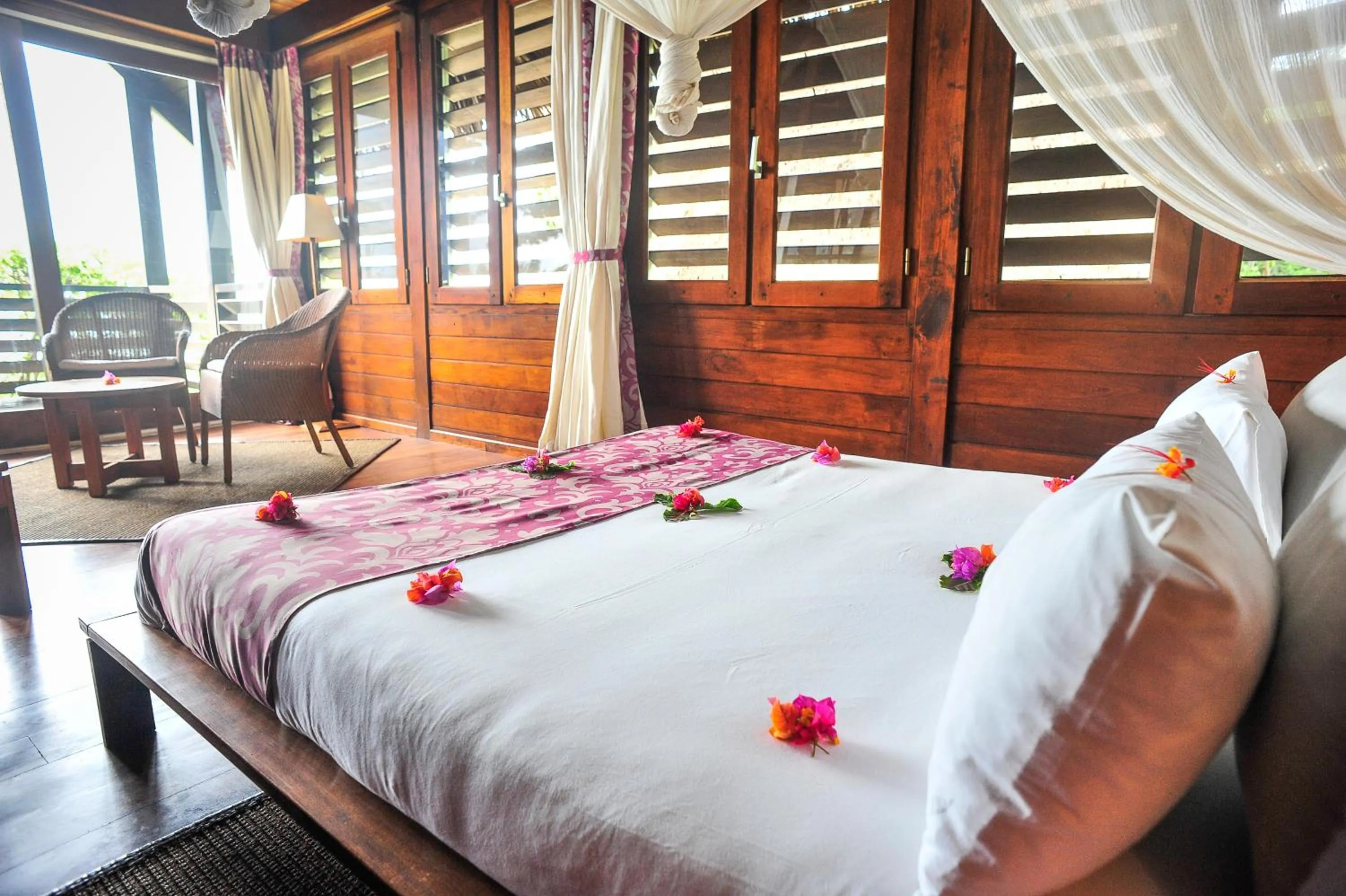 Bedroom, Bed in Anjajavy le Lodge - Relais&Châteaux