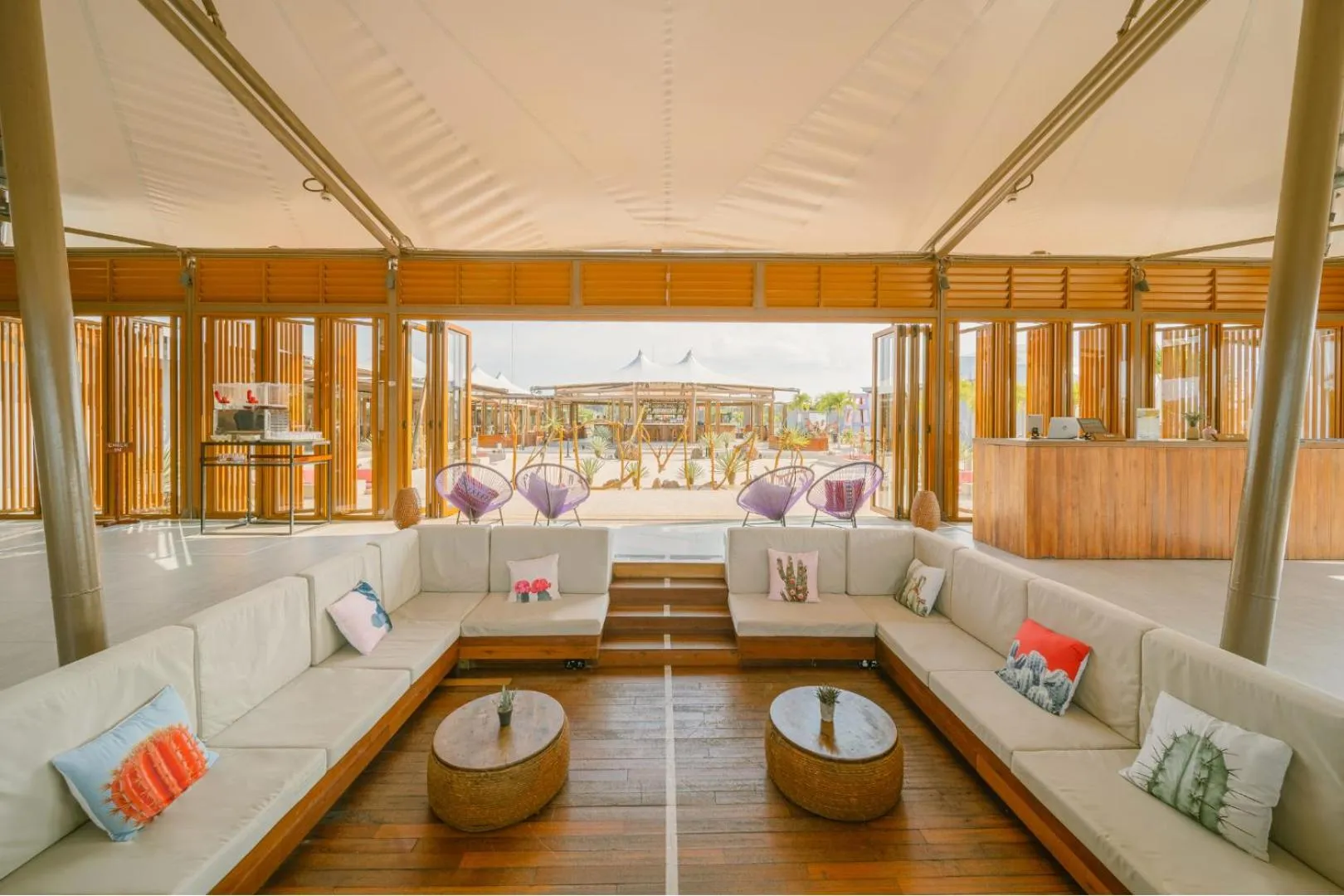 Seating area in The ANMON Resort Bintan