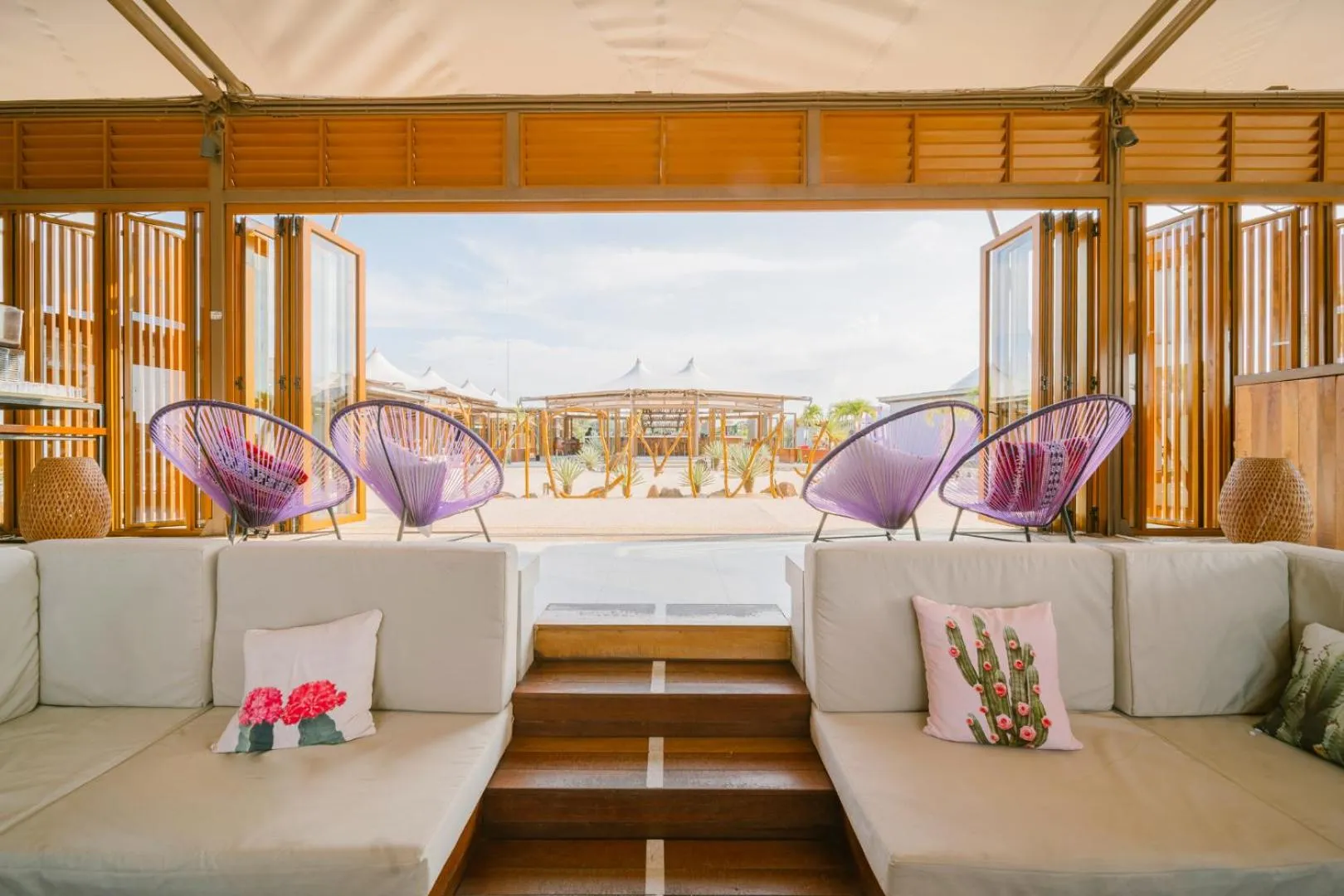 Seating area in The ANMON Resort Bintan