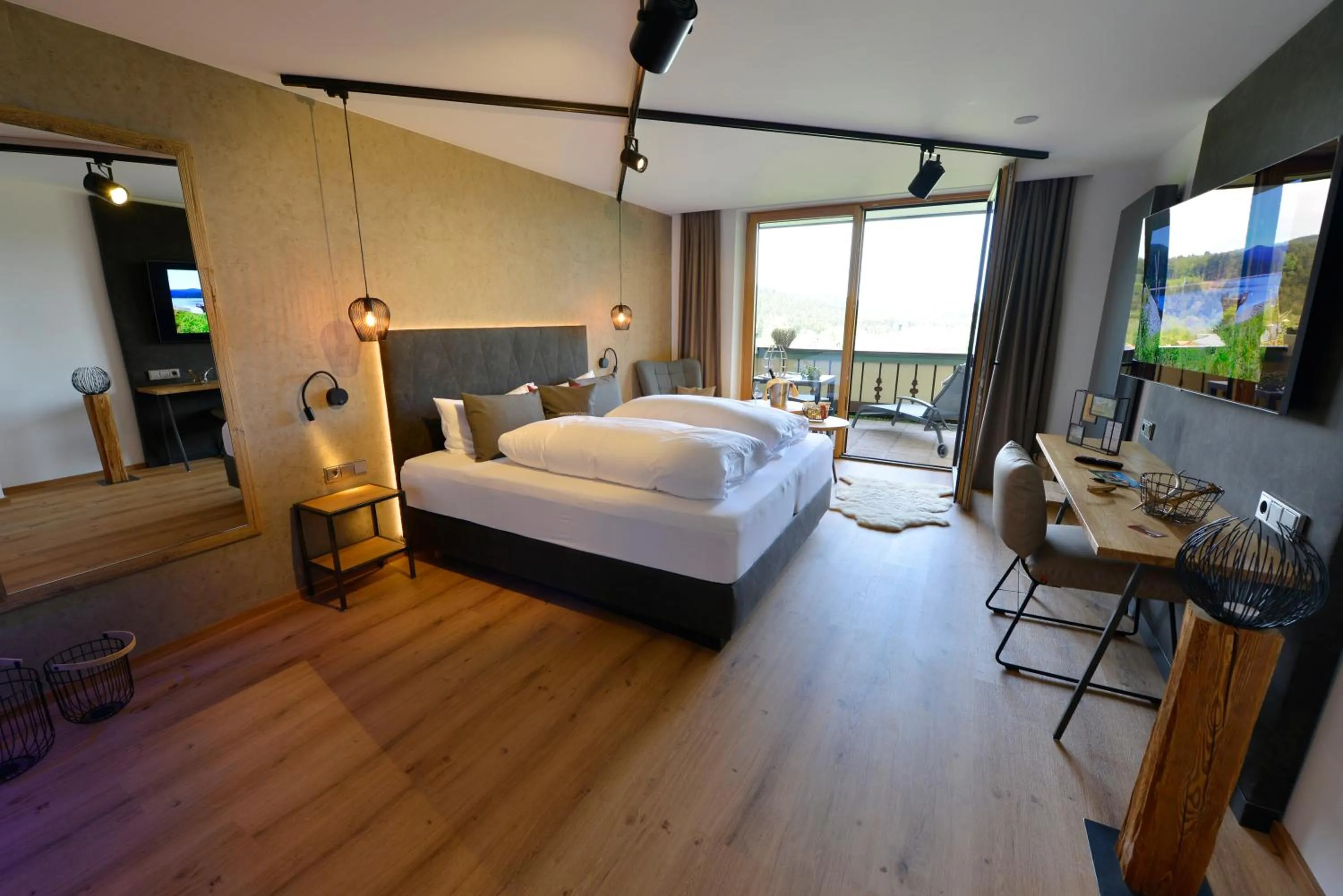 Photo of the whole room, Bed in Pension Waldkristall