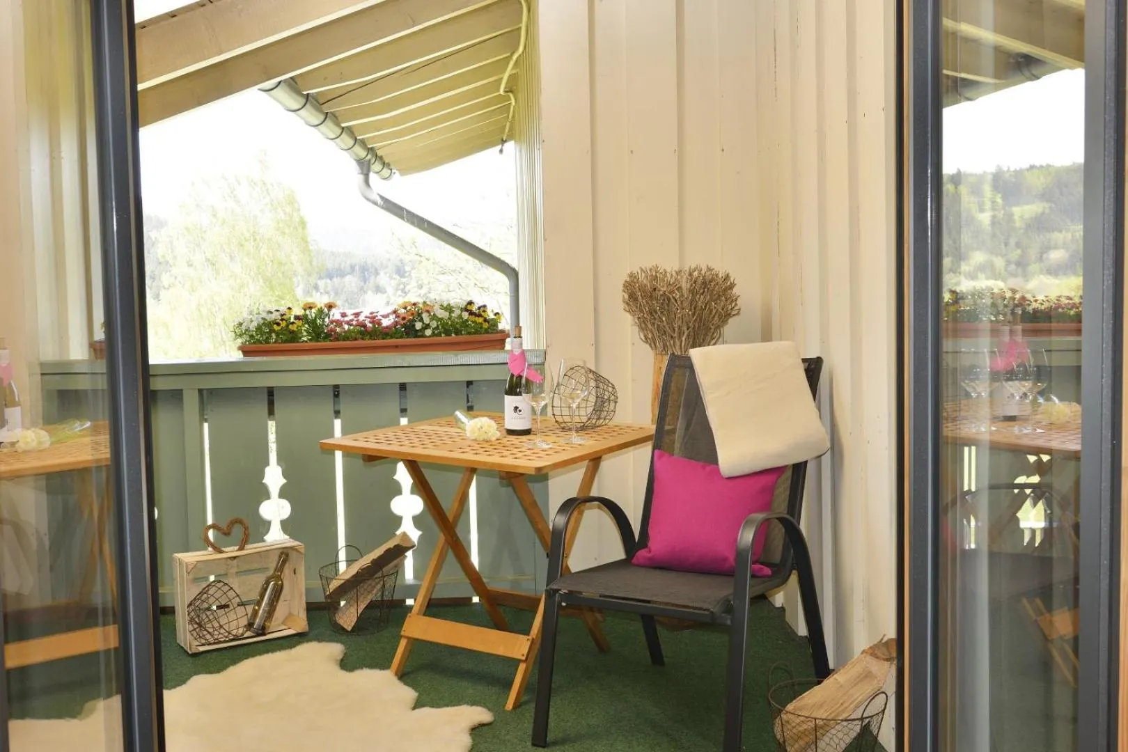Balcony/Terrace in Pension Waldkristall
