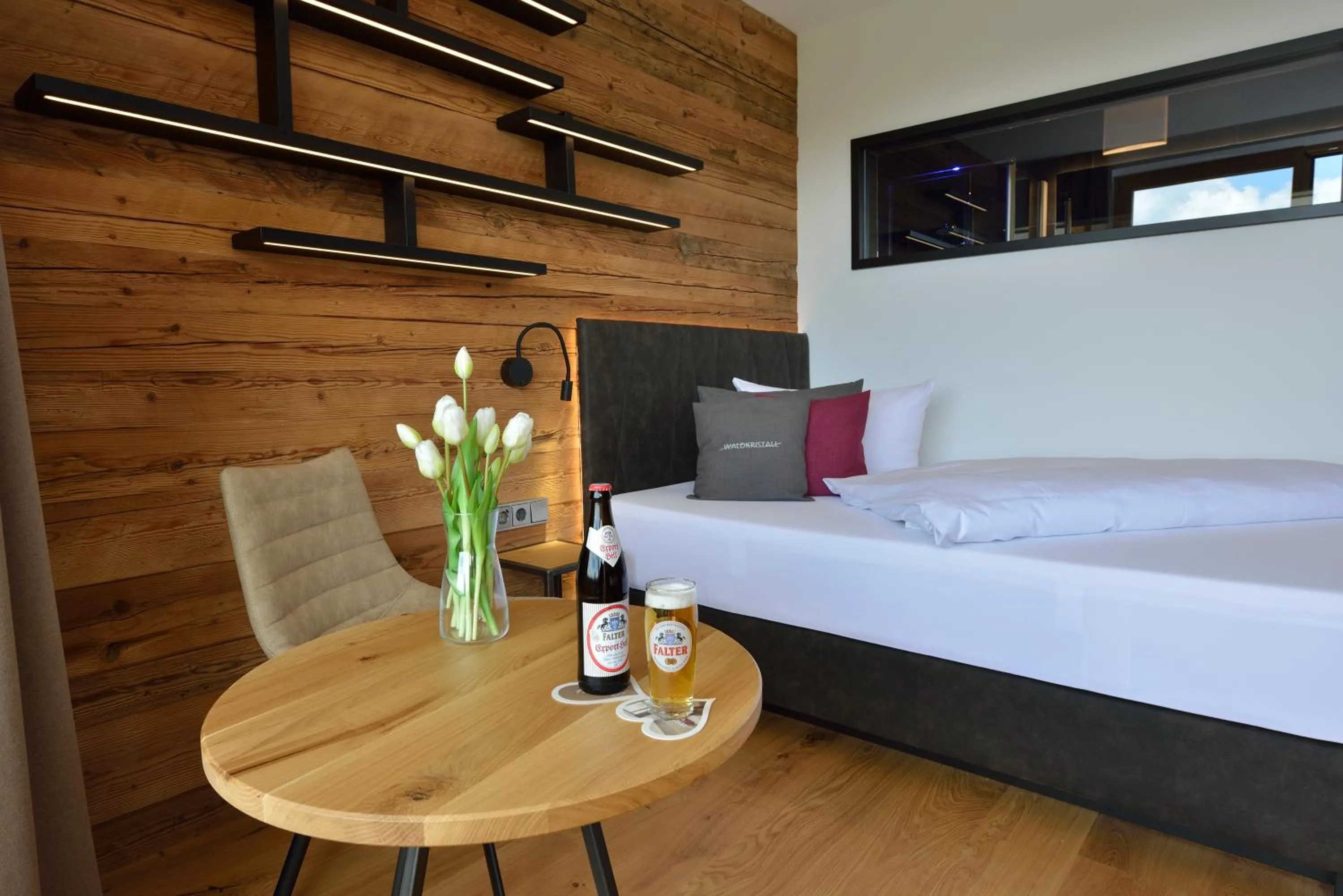 Photo of the whole room, Bed in Pension Waldkristall