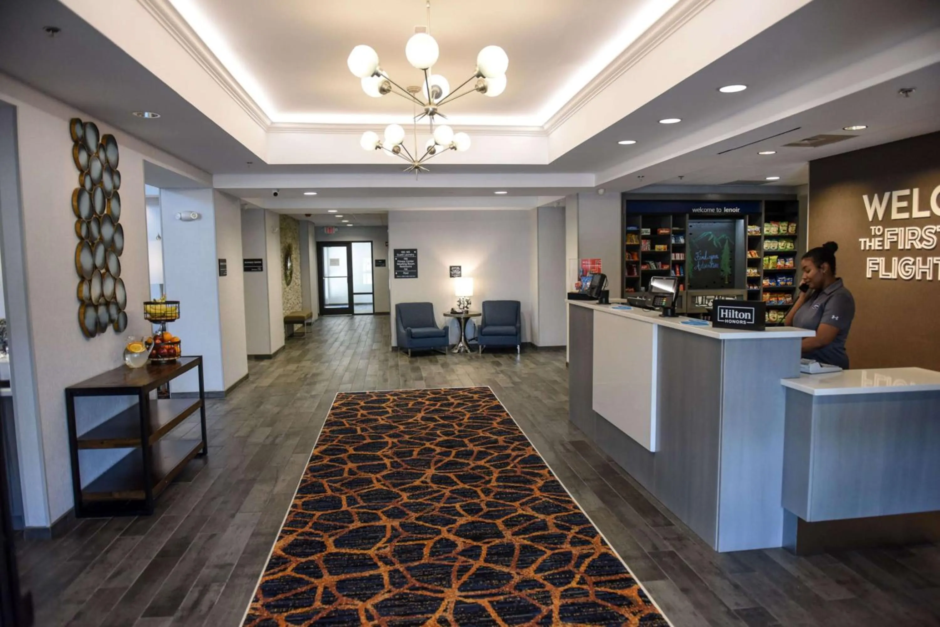 Lobby or reception in Hampton Inn & Suites Lenoir, NC