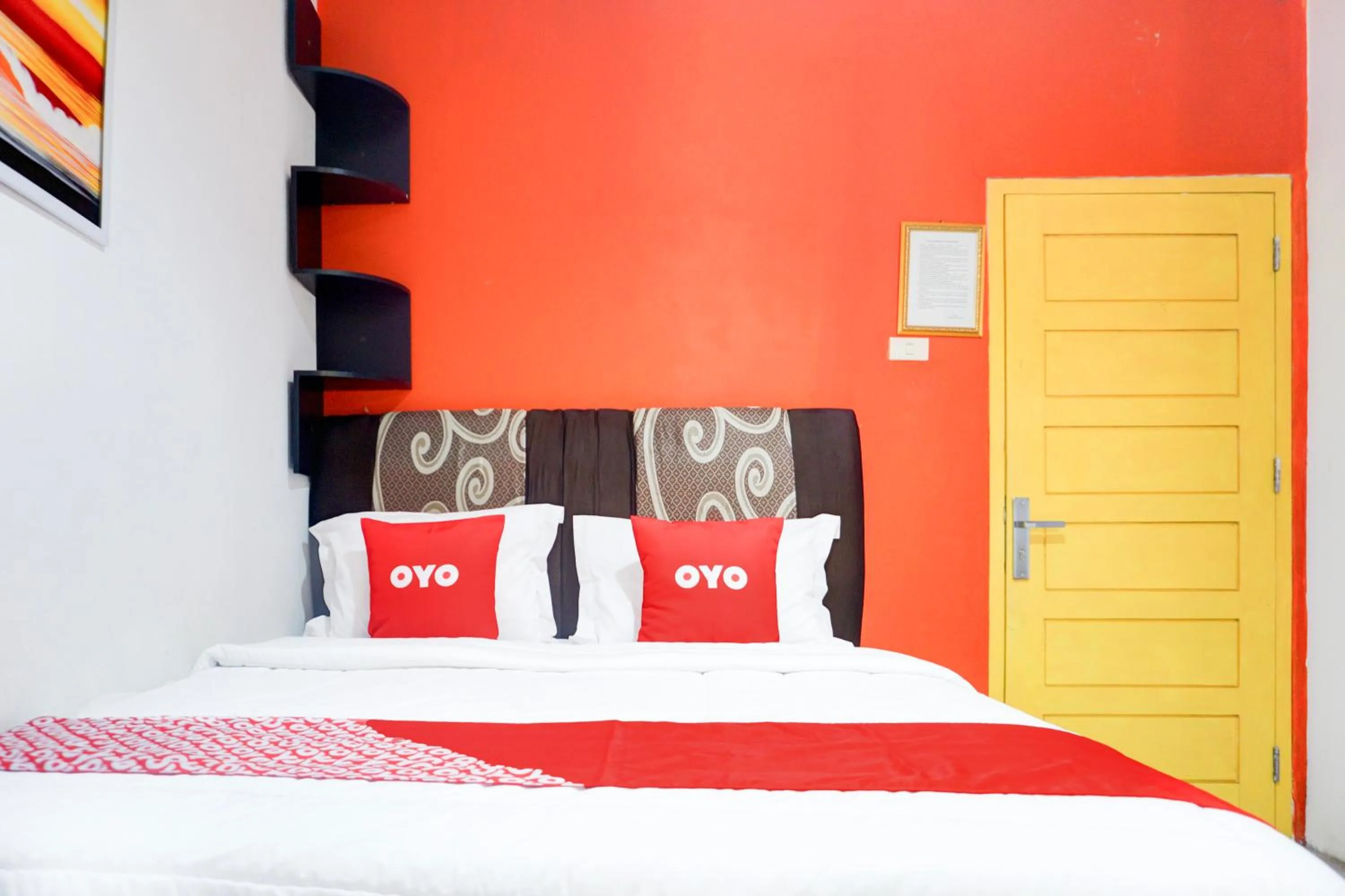 Bed in Hotel O Bandar Lampung Near Gor Saburai Formerly Omah Anakku