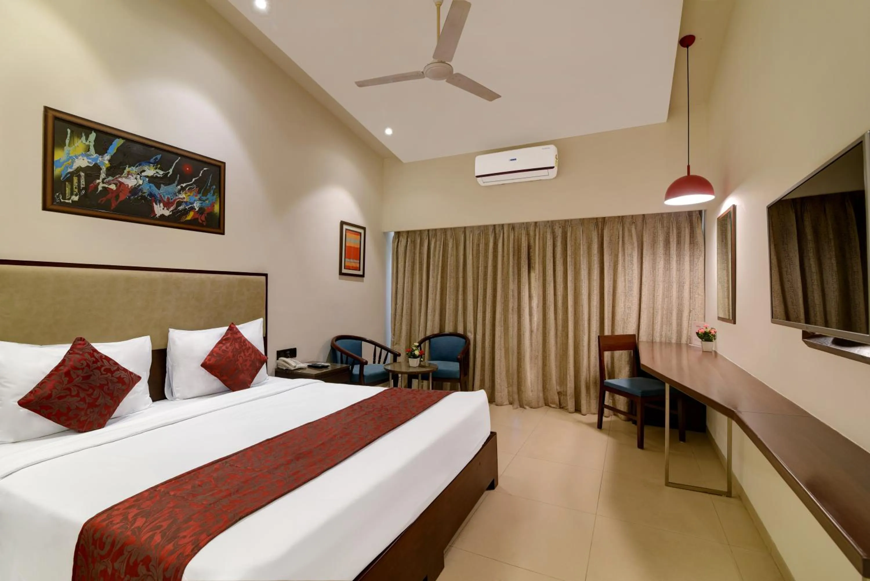 Bedroom, Bed in 7 Apple Resort, Lonavala