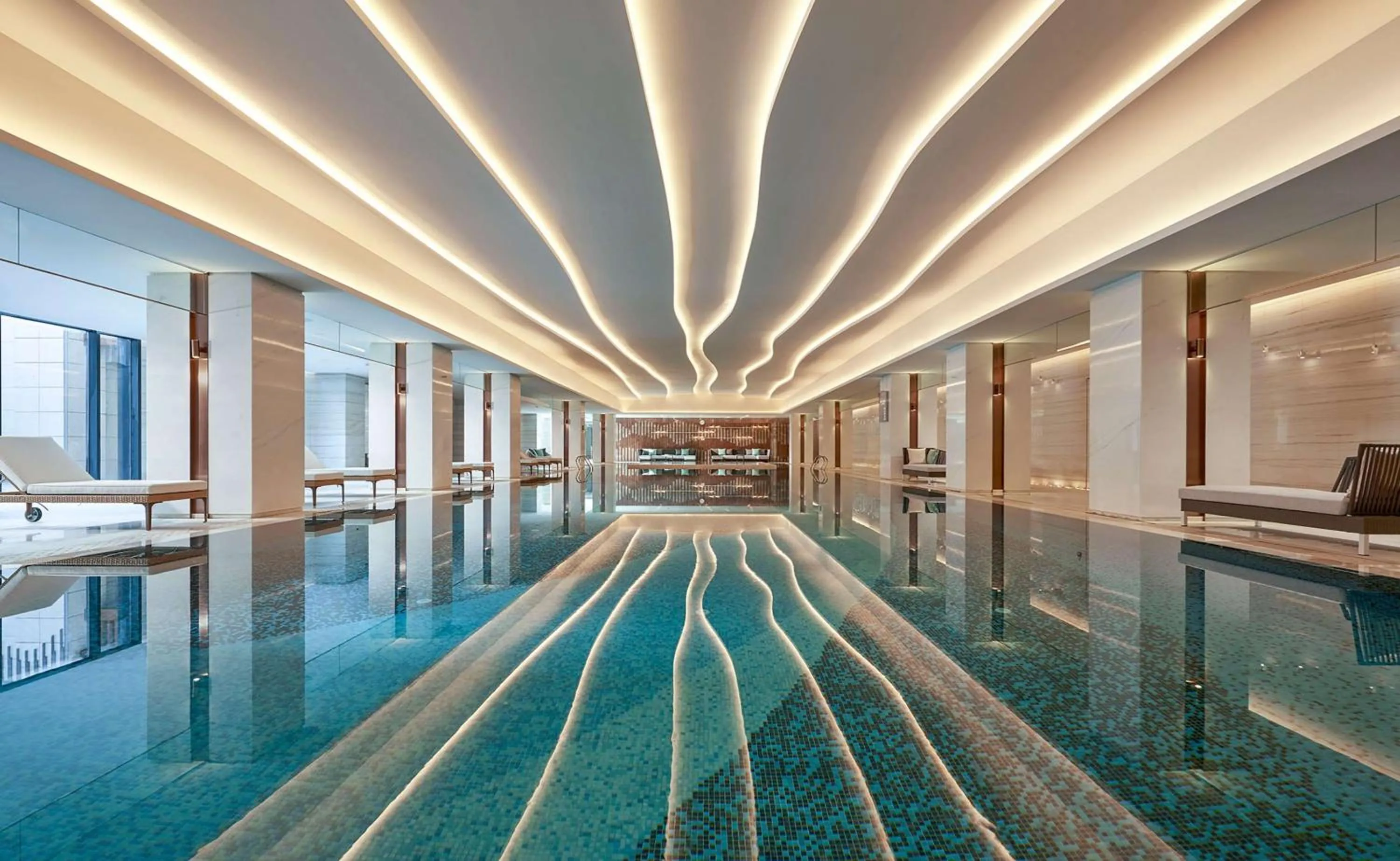 Swimming pool in Hyatt Regency Beijing Shiyuan