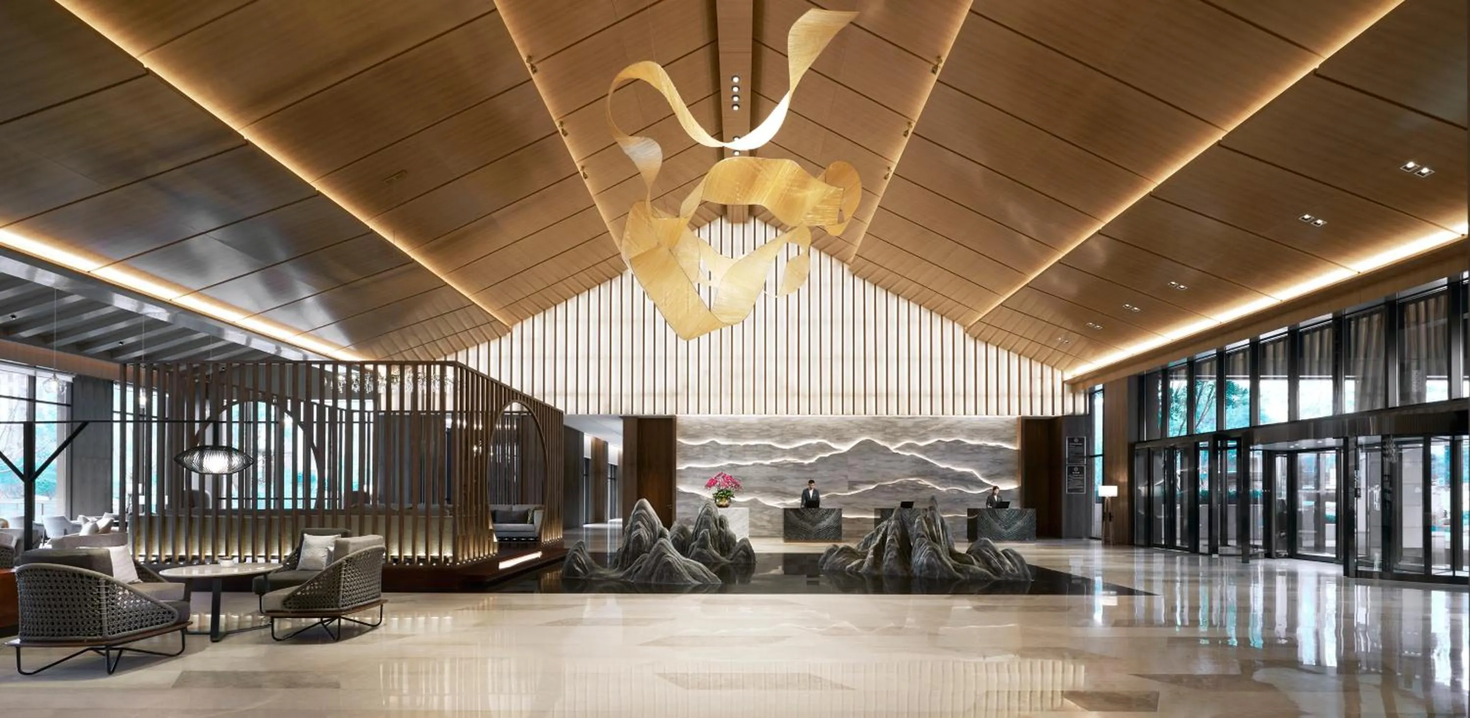 Lobby or reception in Hyatt Regency Beijing Shiyuan