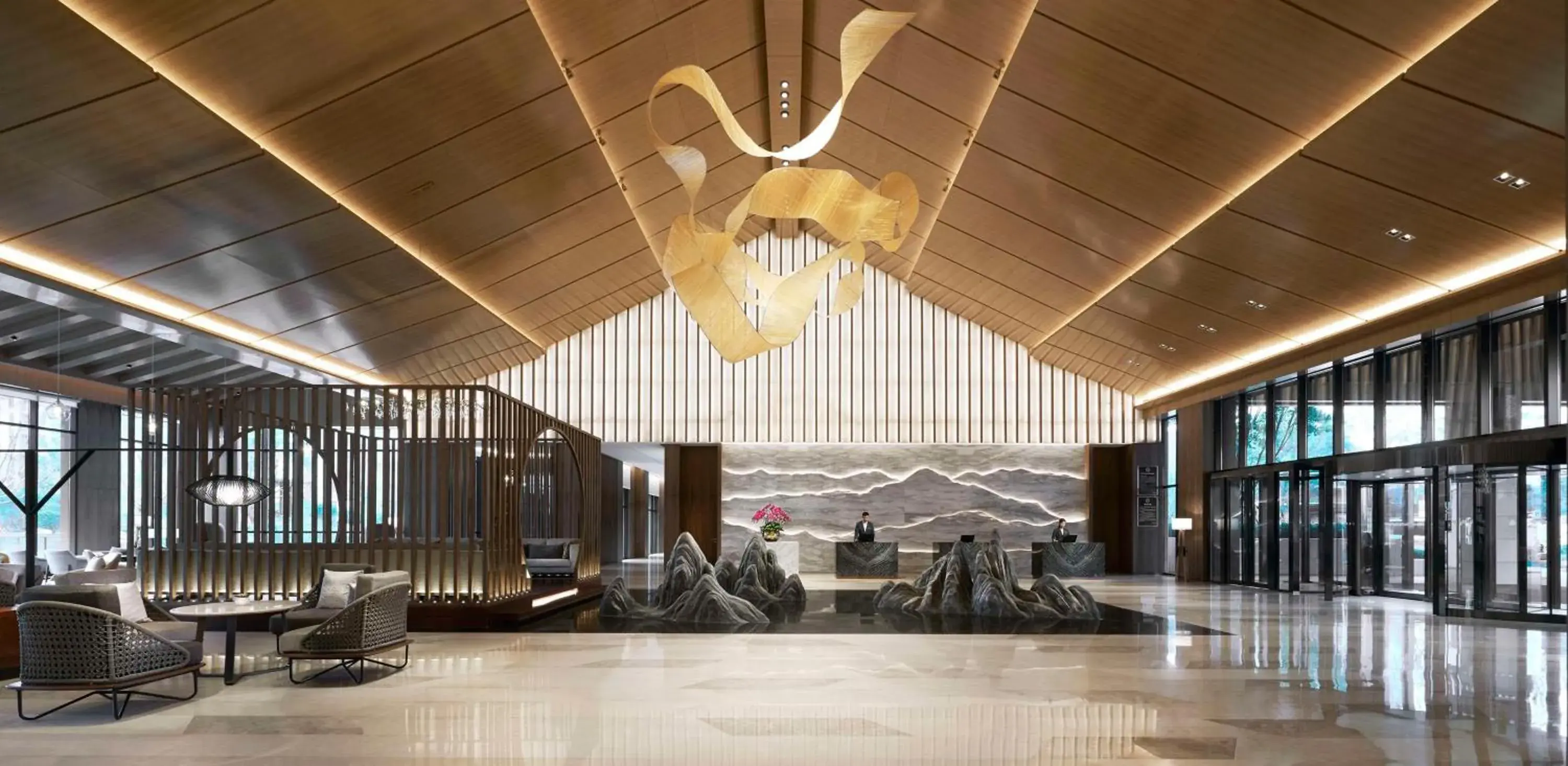 Lobby or reception in Hyatt Regency Beijing Shiyuan Lobby or reception in Hyatt Regency Beijing Shiyuan