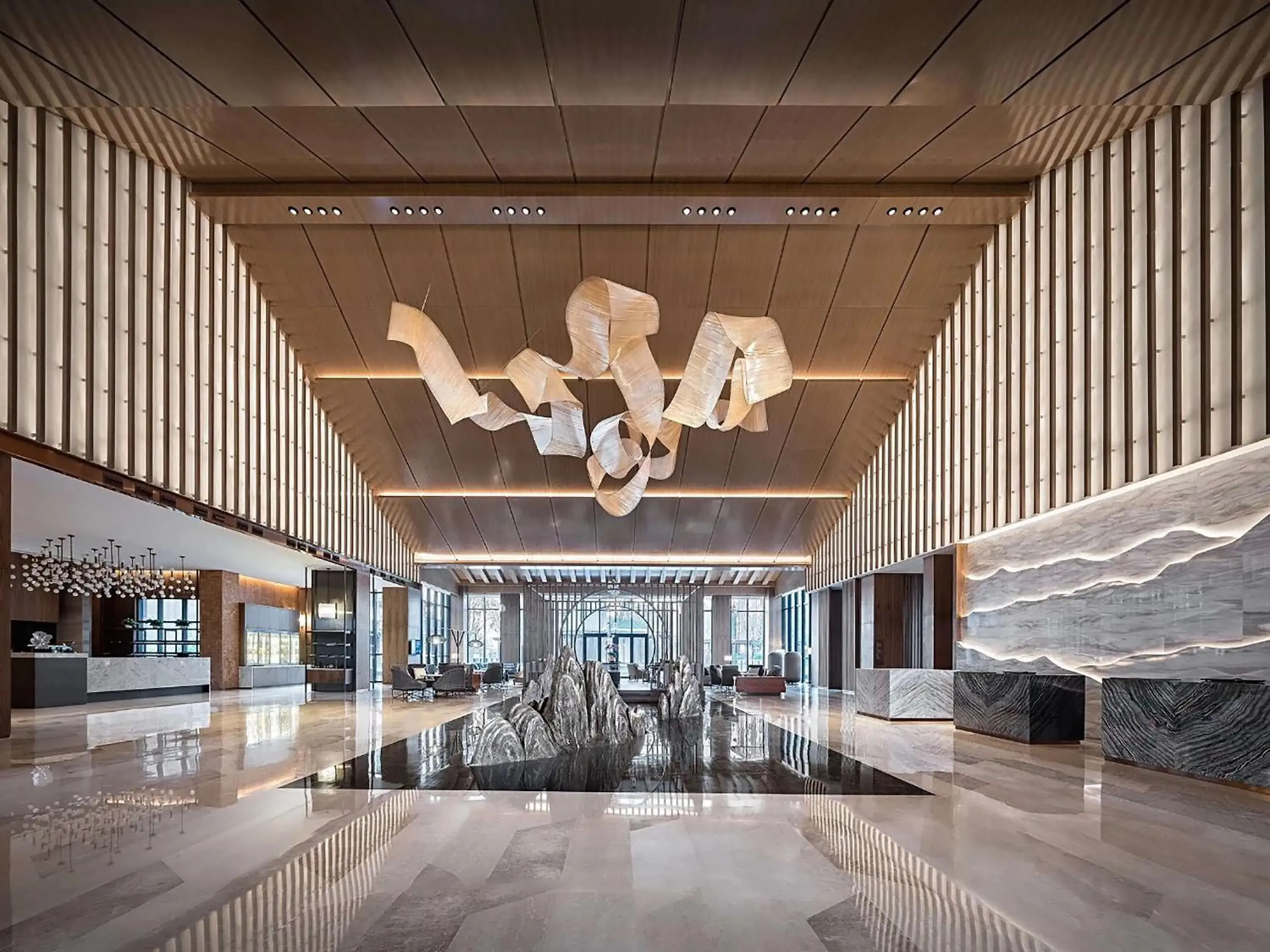 Lobby or reception in Hyatt Regency Beijing Shiyuan Lobby or reception in Hyatt Regency Beijing Shiyuan