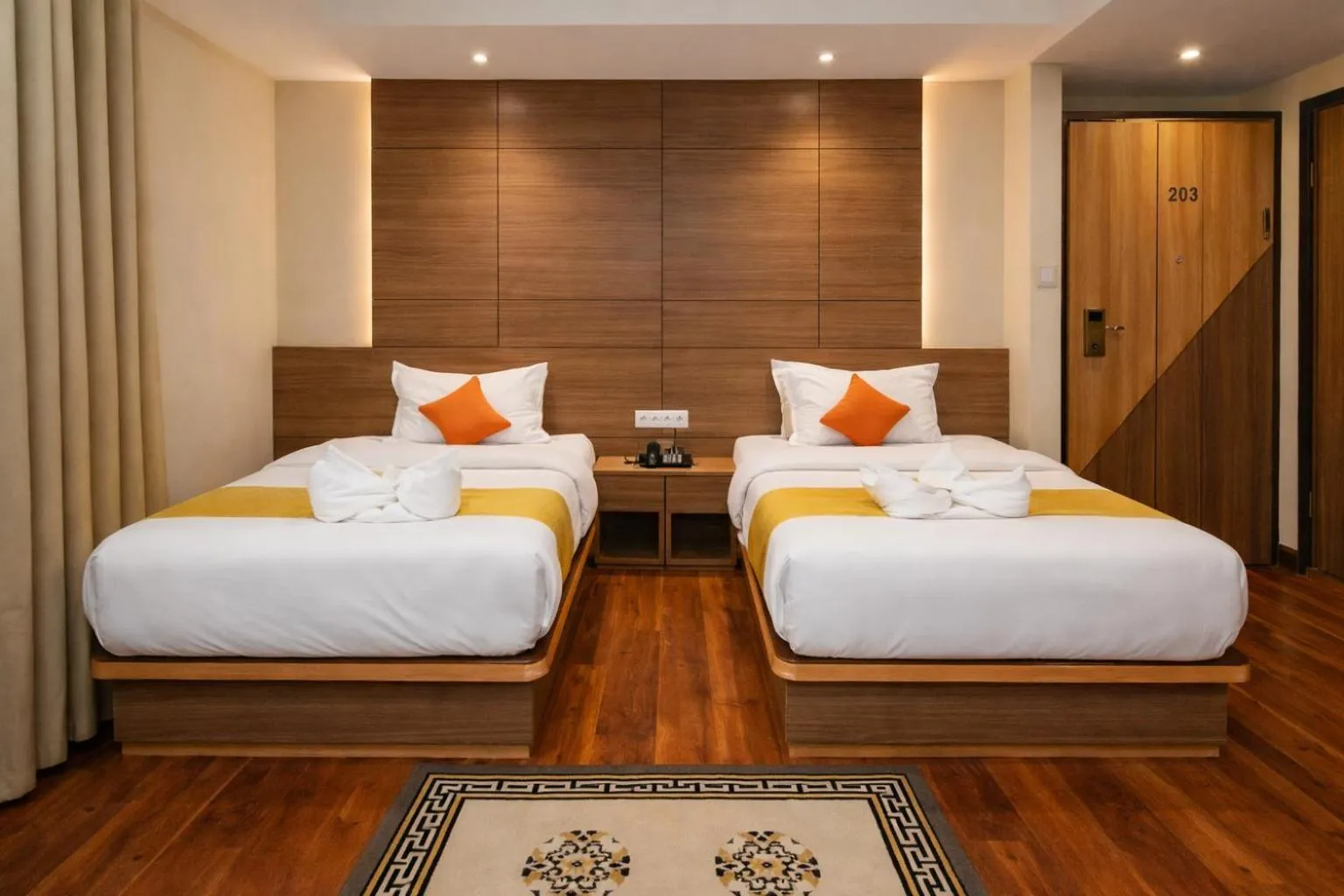 Bedroom, Bed in Hotel Bihani