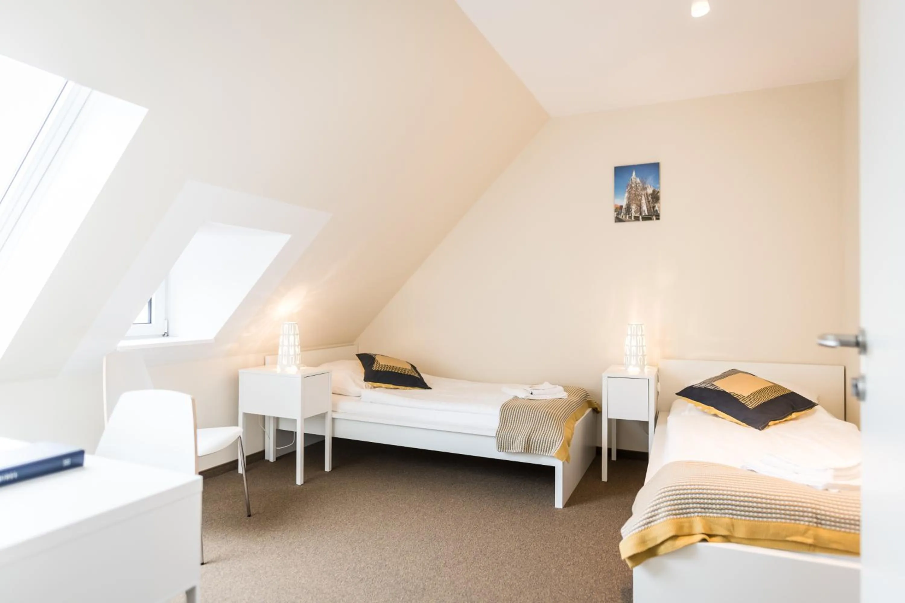 Photo of the whole room, Bed in Johanniterhaus Wittenberg