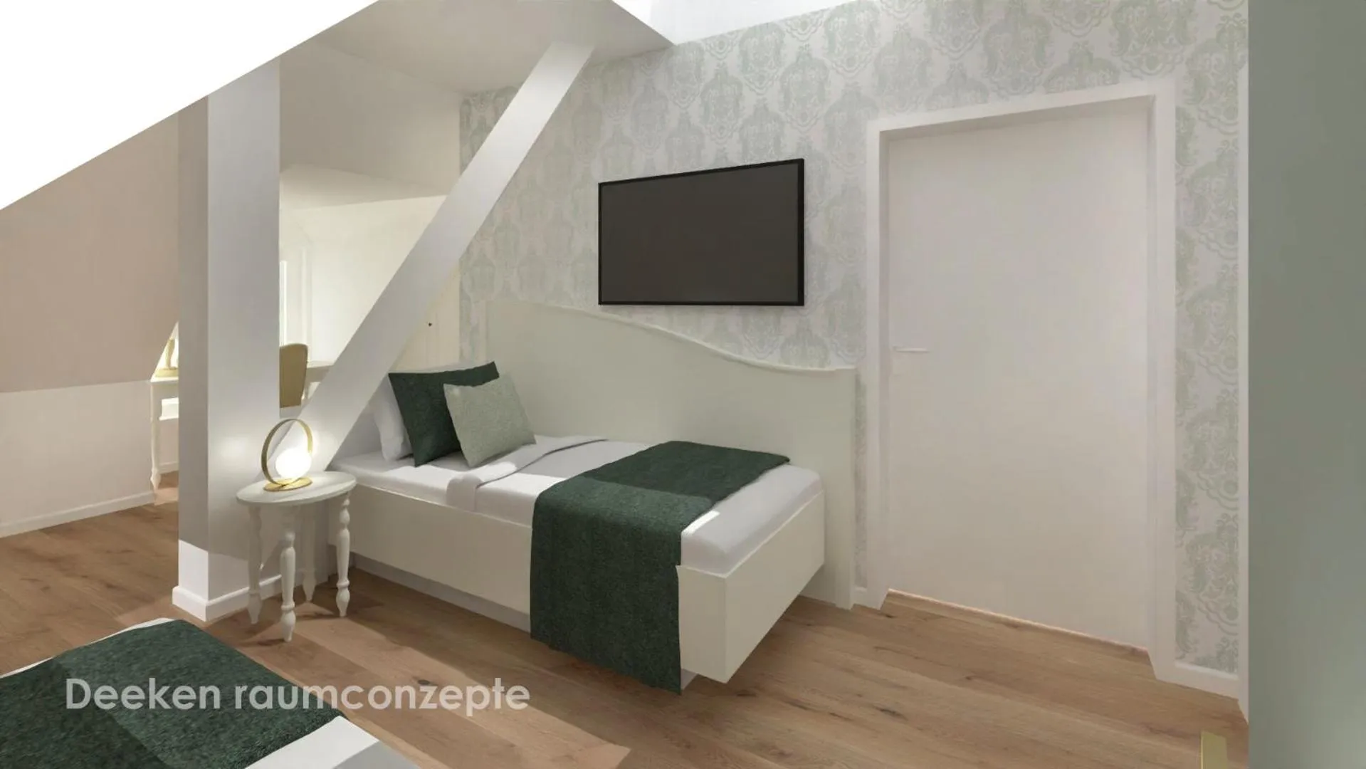 Photo of the whole room, Bed in Johanniterhaus Wittenberg