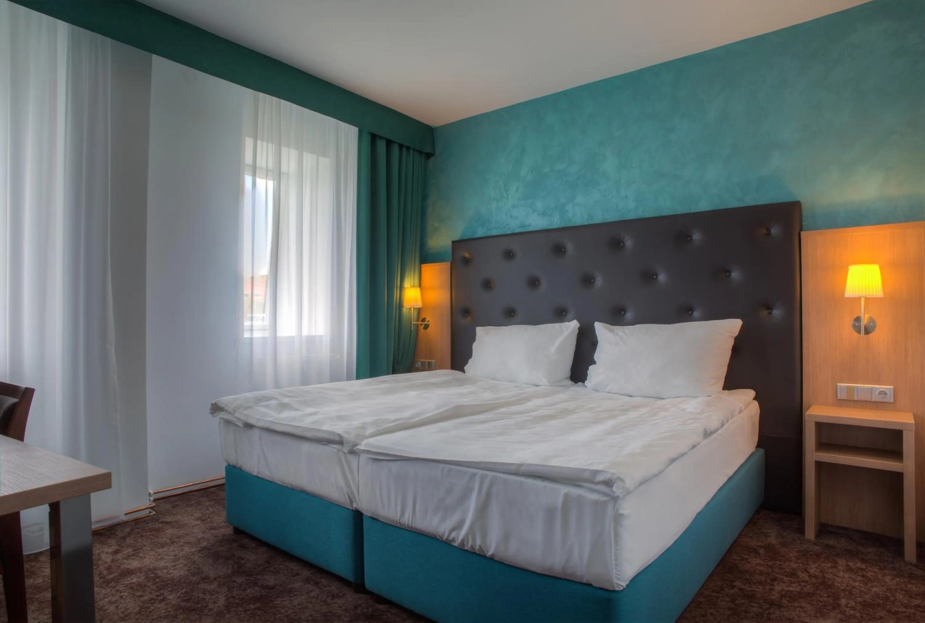 Bed in Hotel Galatea