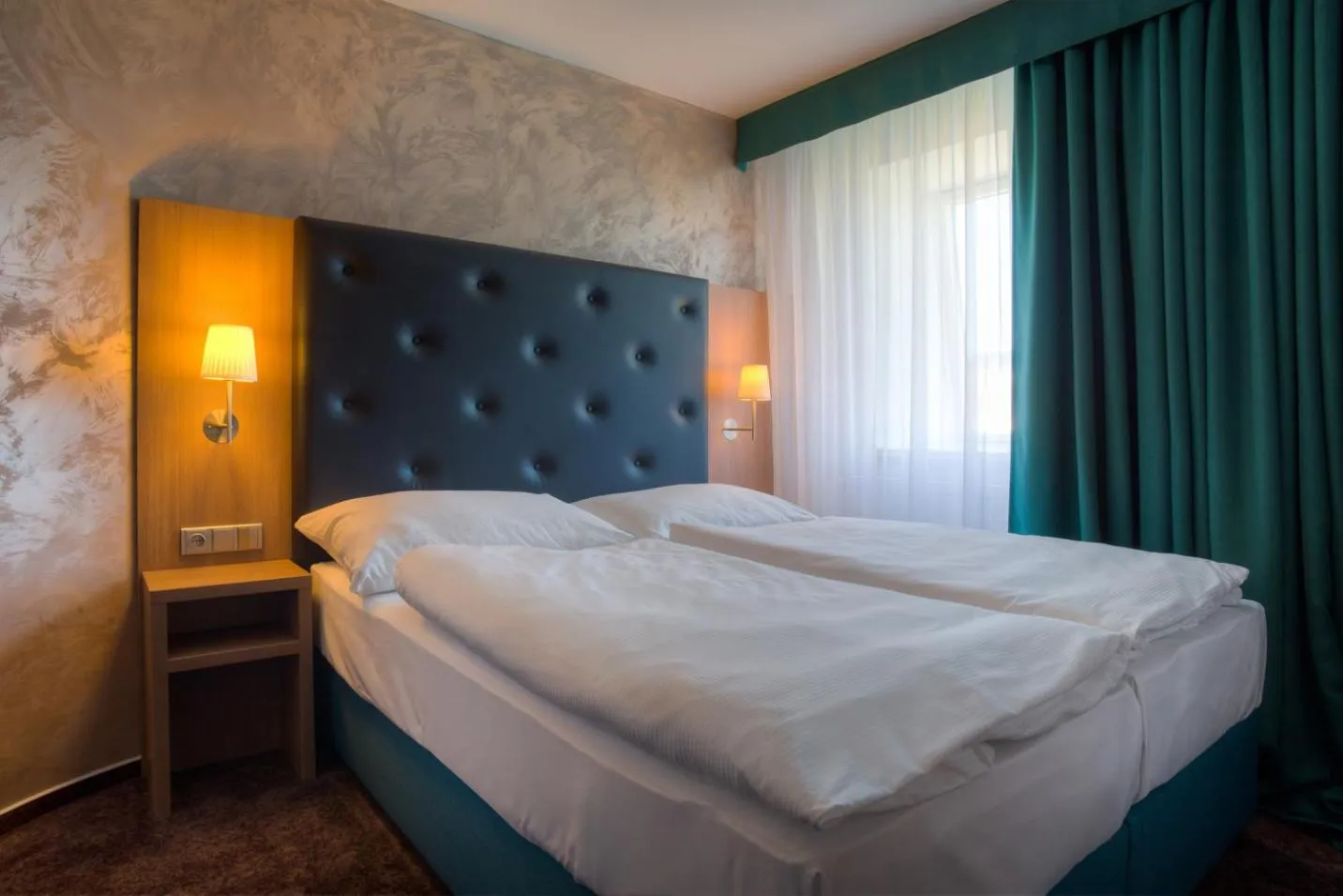 Bed in Hotel Galatea