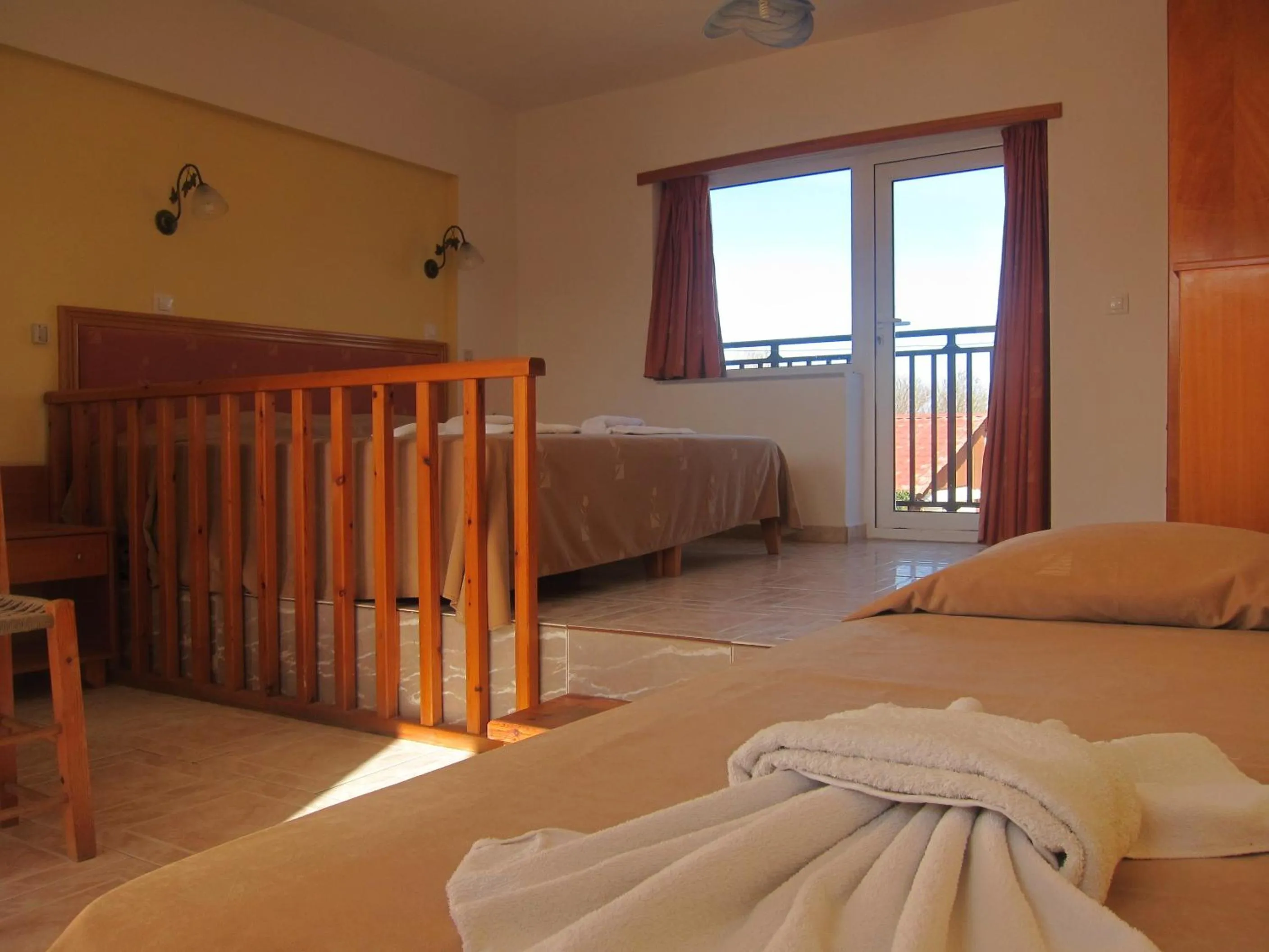 Decorative detail, Bed in Baladinos Apartments
