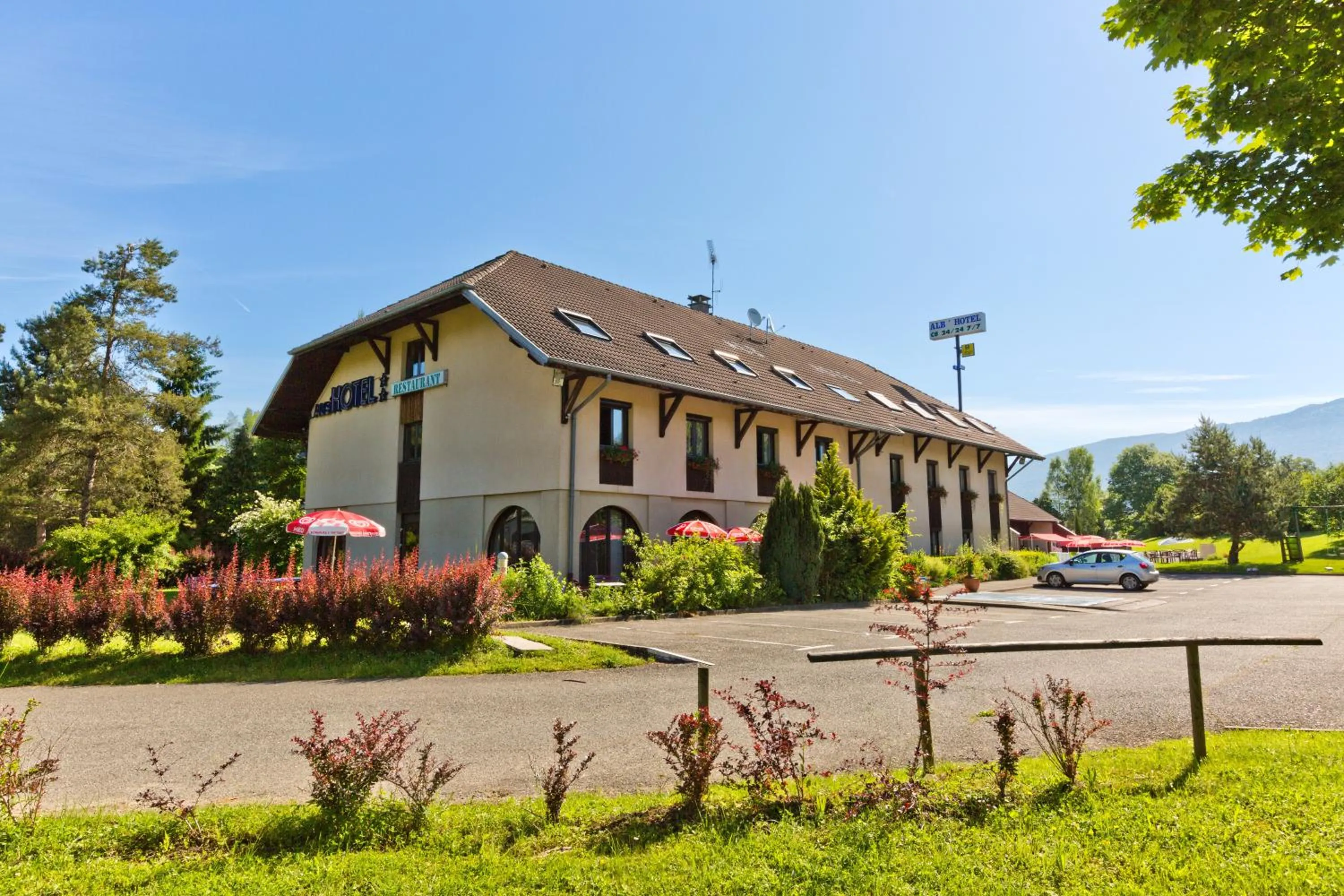 Property building in Logis Albhotel Grill