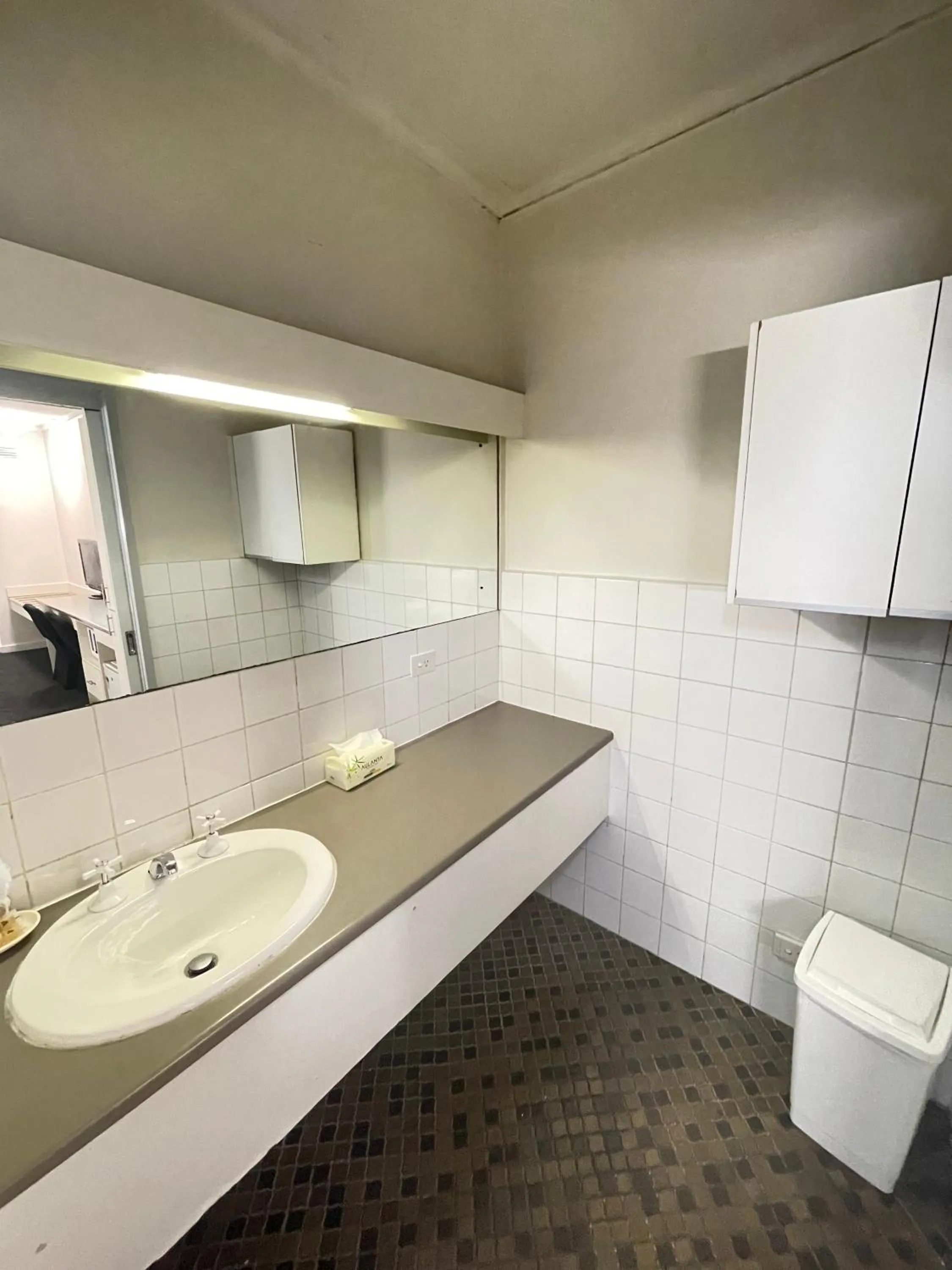 Toilet in Parkside Inn Motel