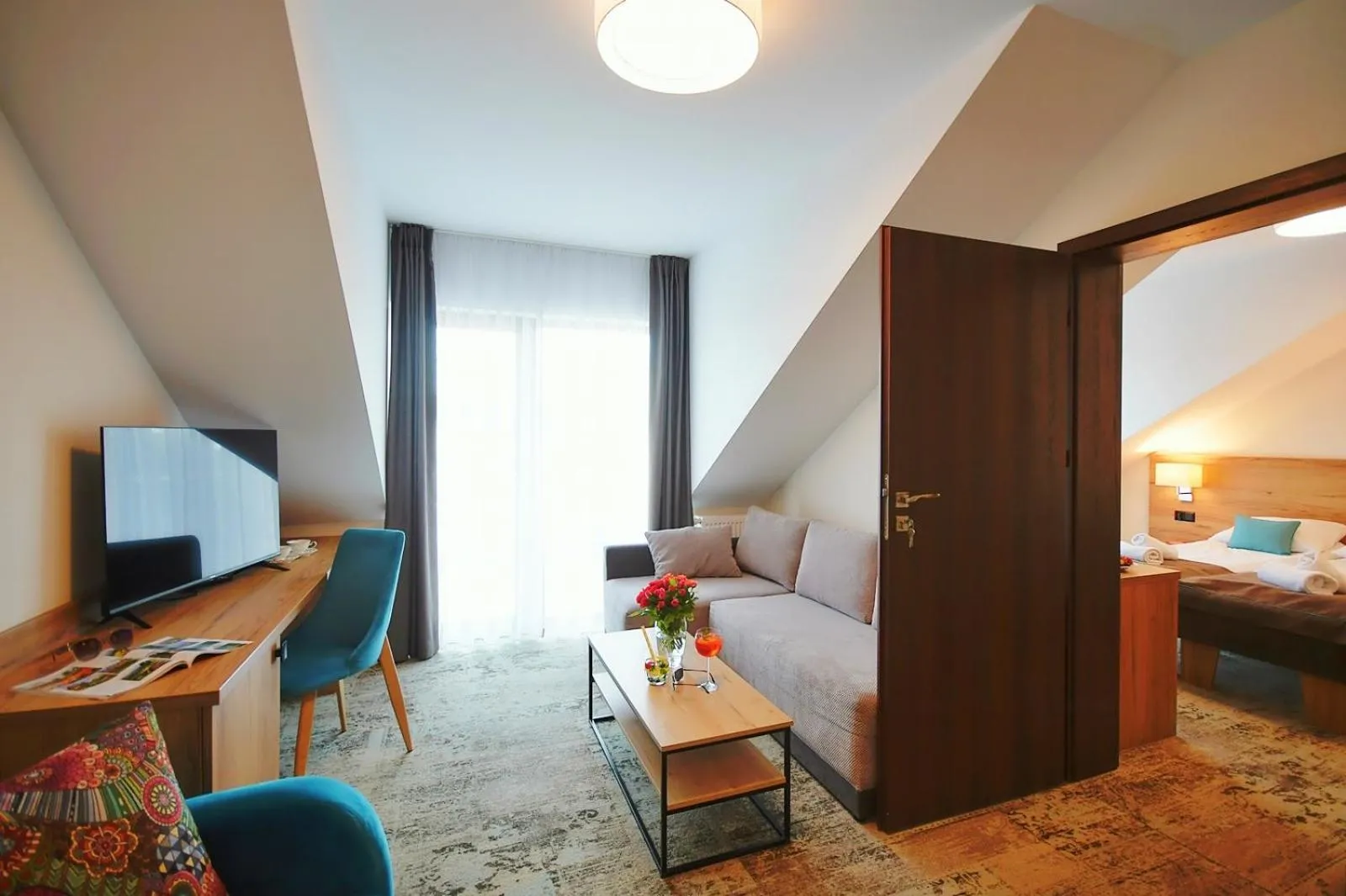 Living room, Bed in Amberia