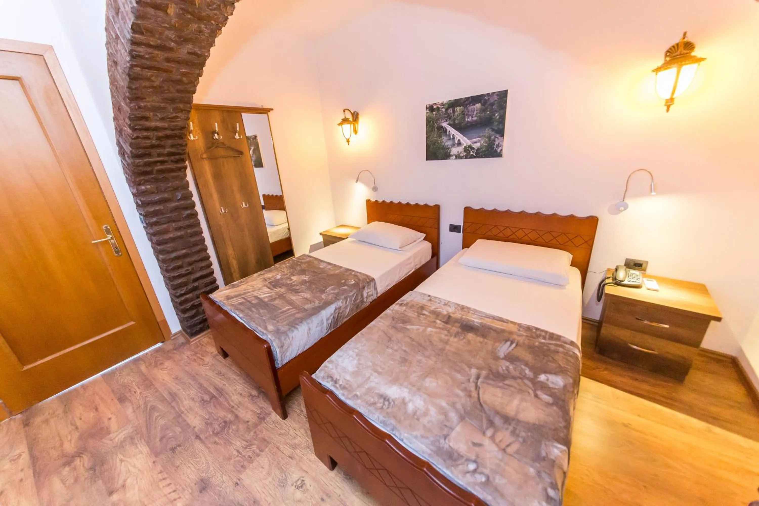 Bedroom, Bed in Heraklis Hotel