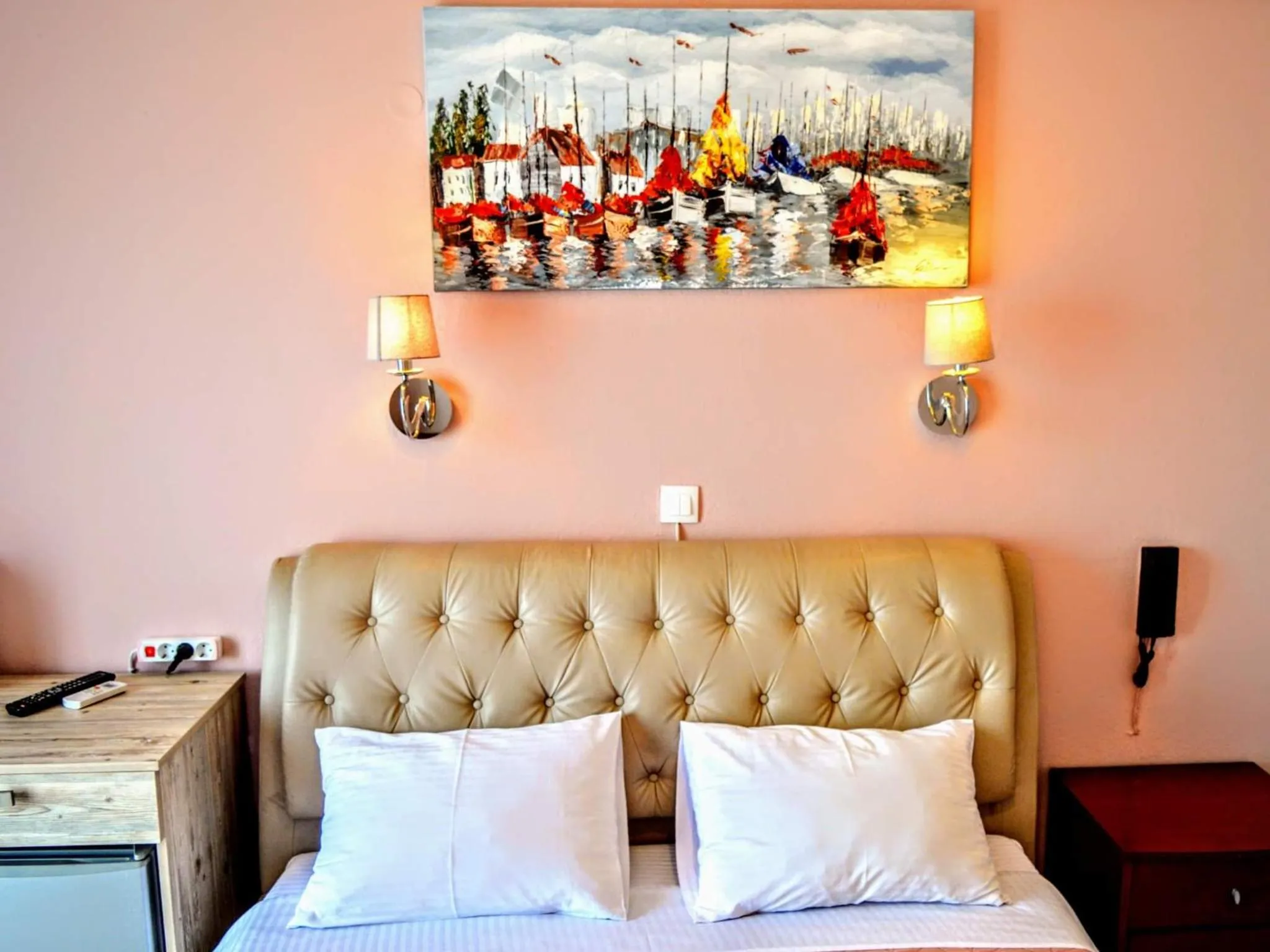 Bed in Olympic Hotel