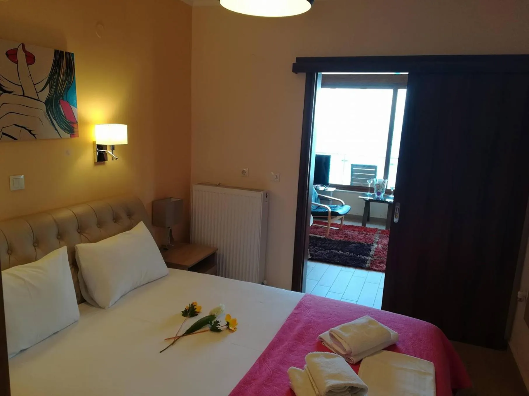 Bed in Olympic Hotel