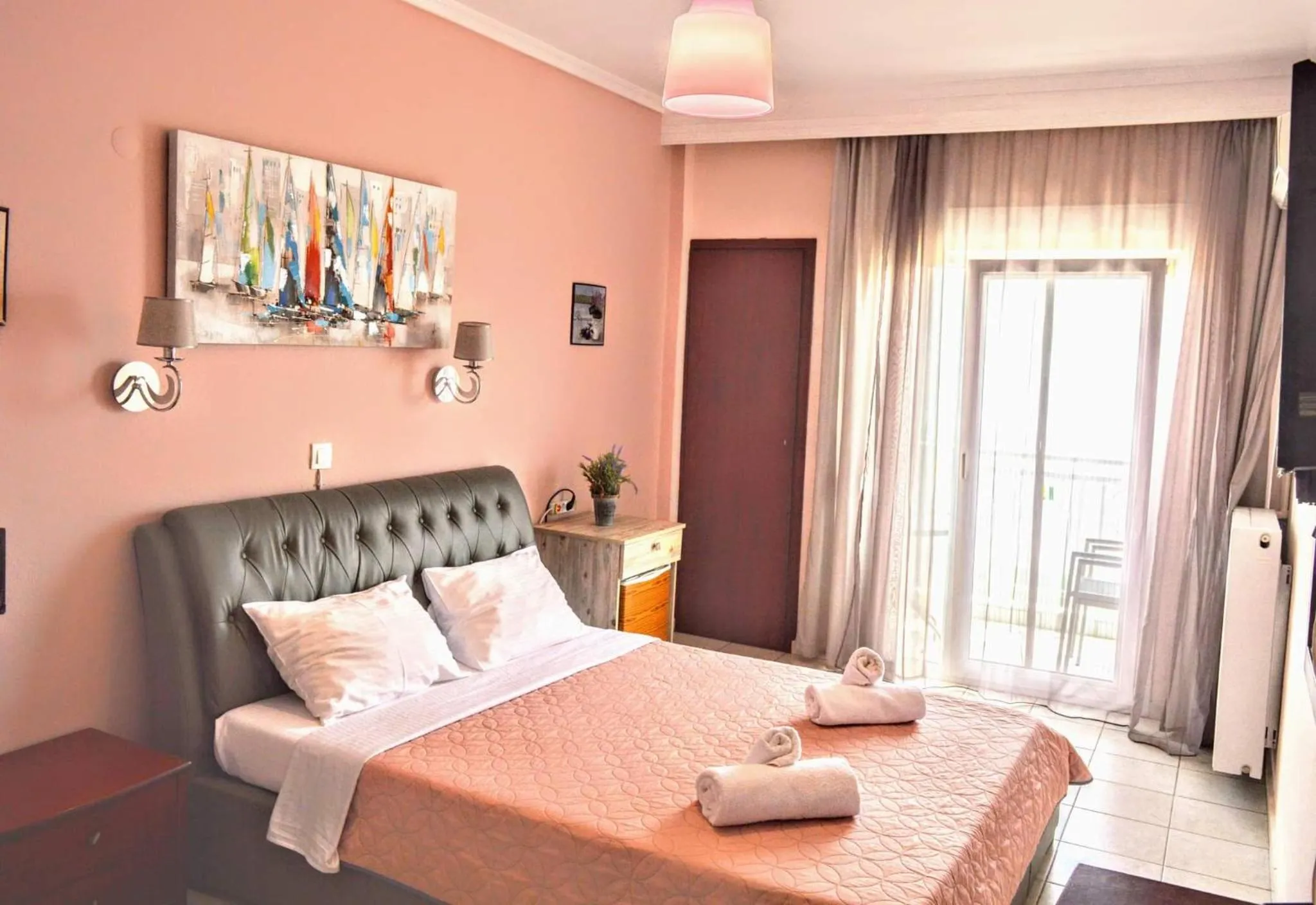 Bed in Olympic Hotel