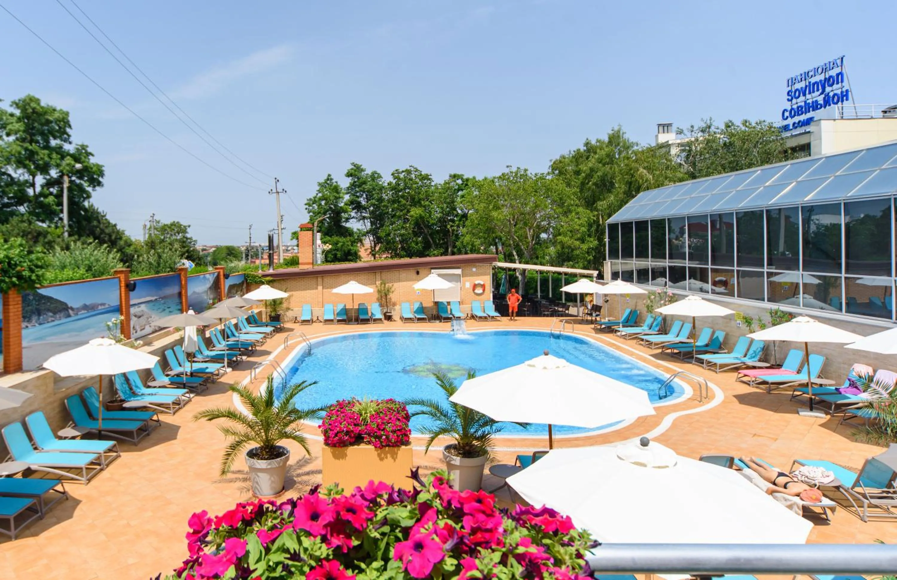 Pool view in Sovinyon Resort