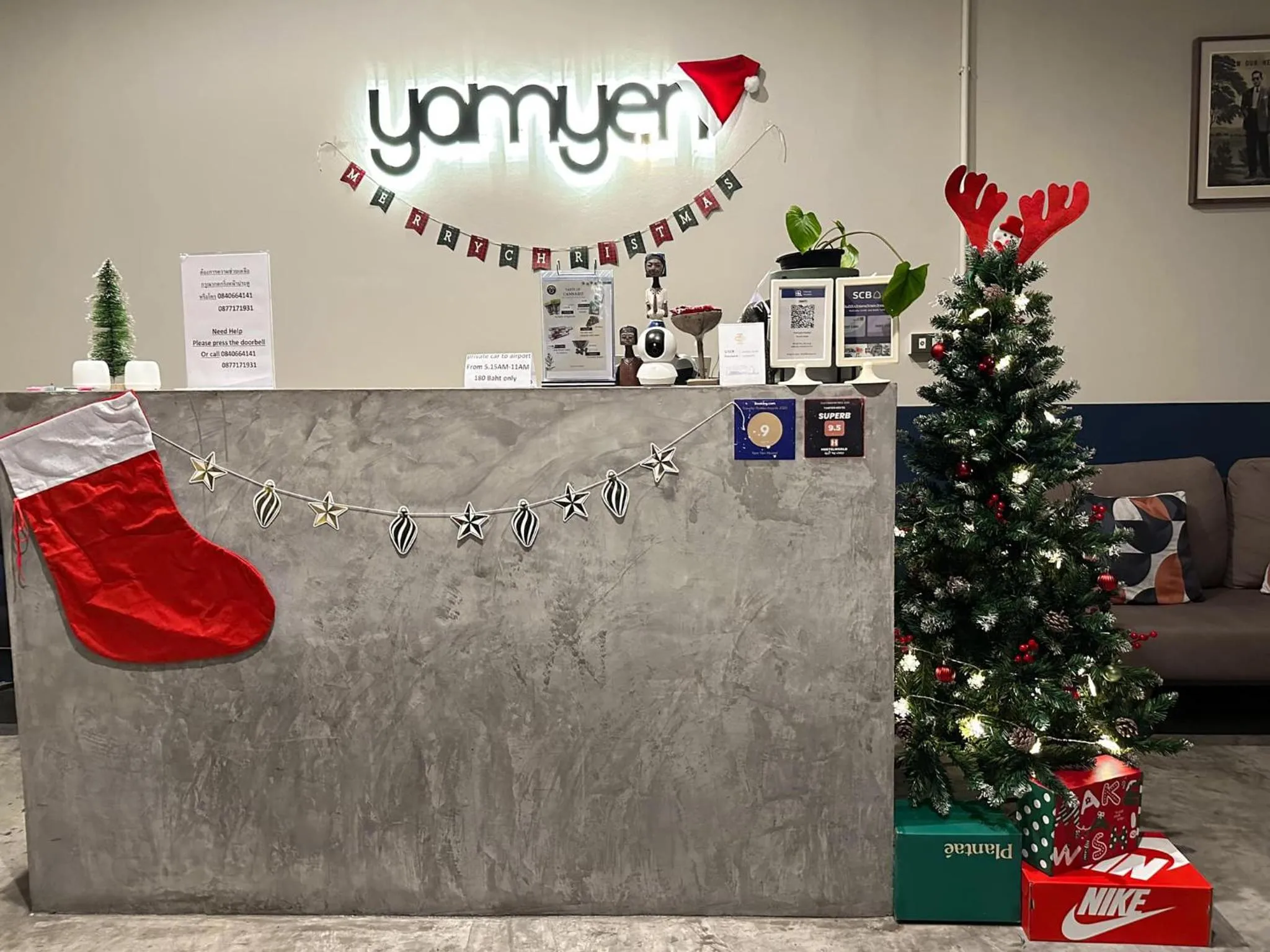 Property logo or sign in Yam Yen Hostel