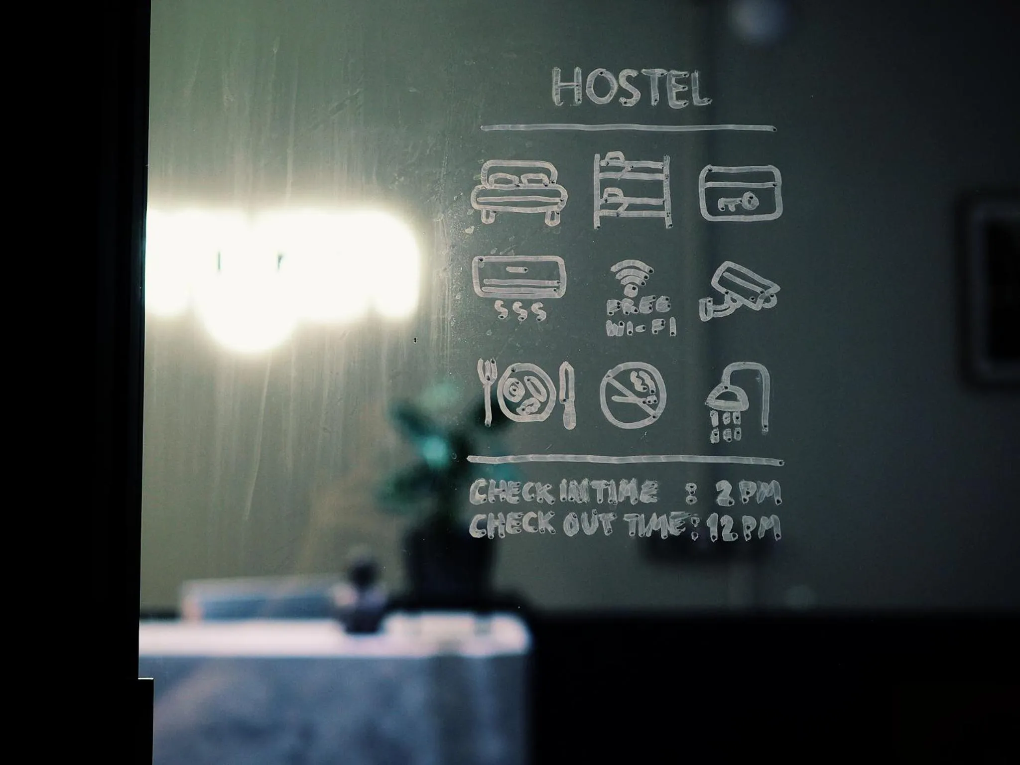 Logo/Certificate/Sign in Yam Yen Hostel