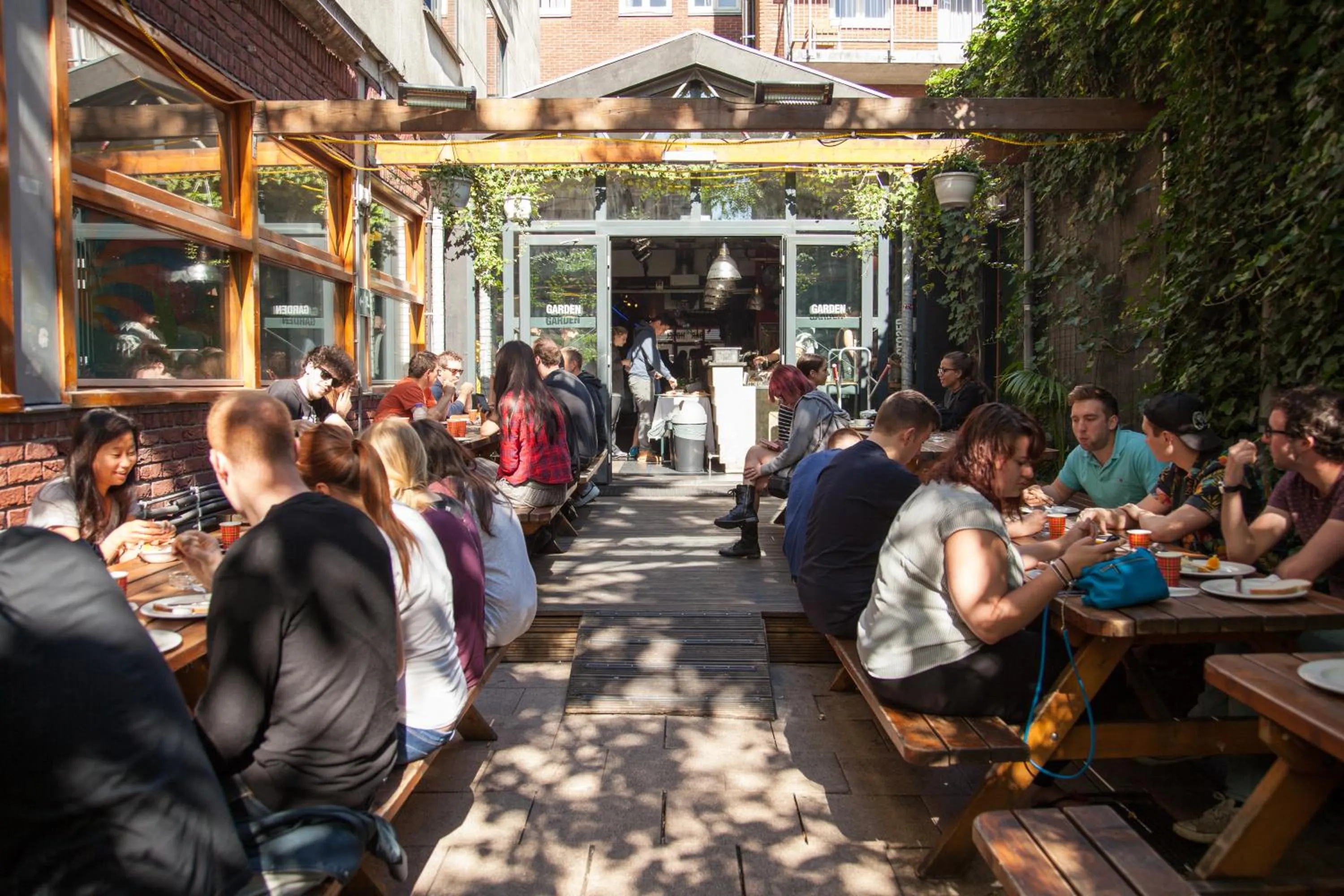 Balcony/Terrace in St Christopher's Inn Amsterdam - The Winston