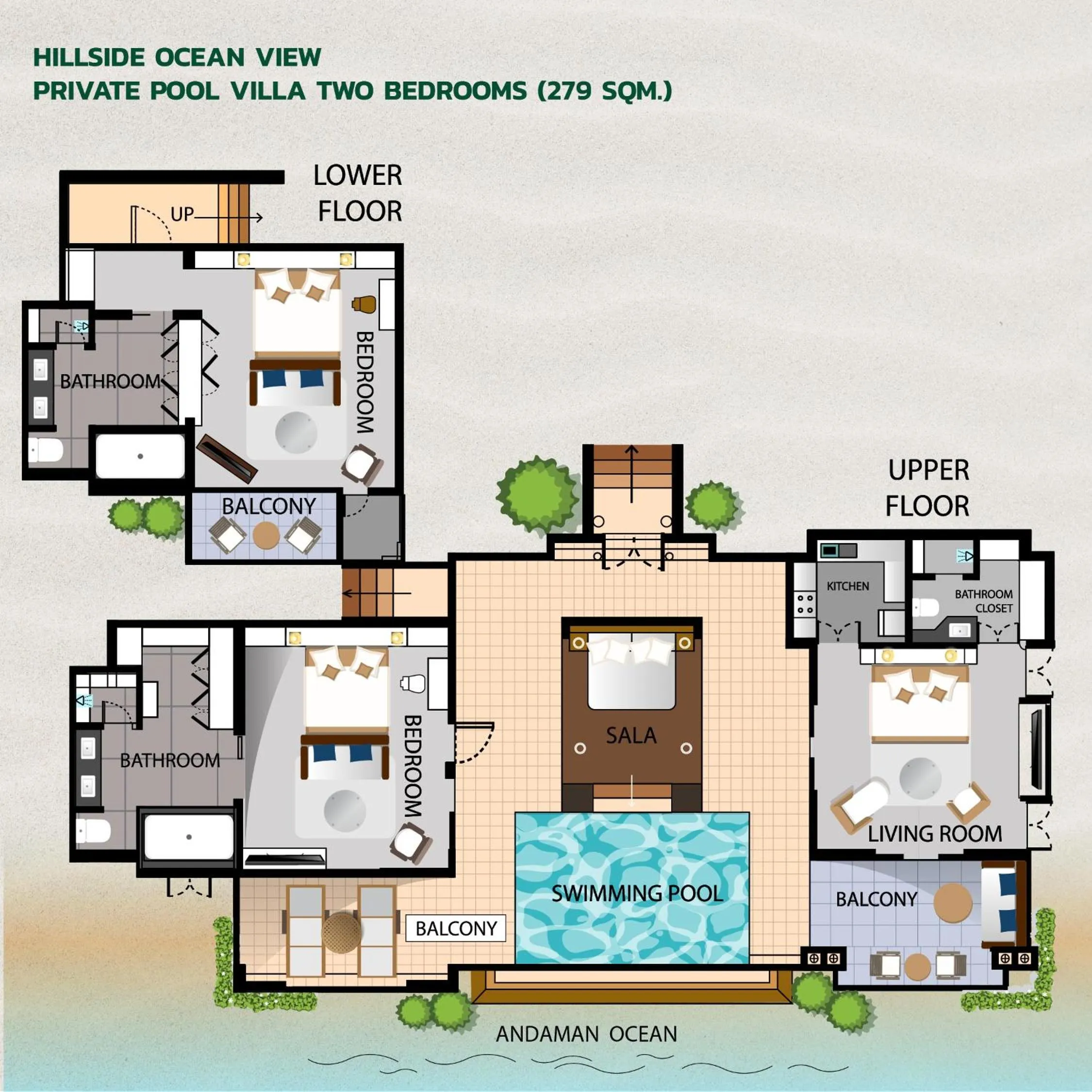 Floor plan in Pimalai Resort & Spa