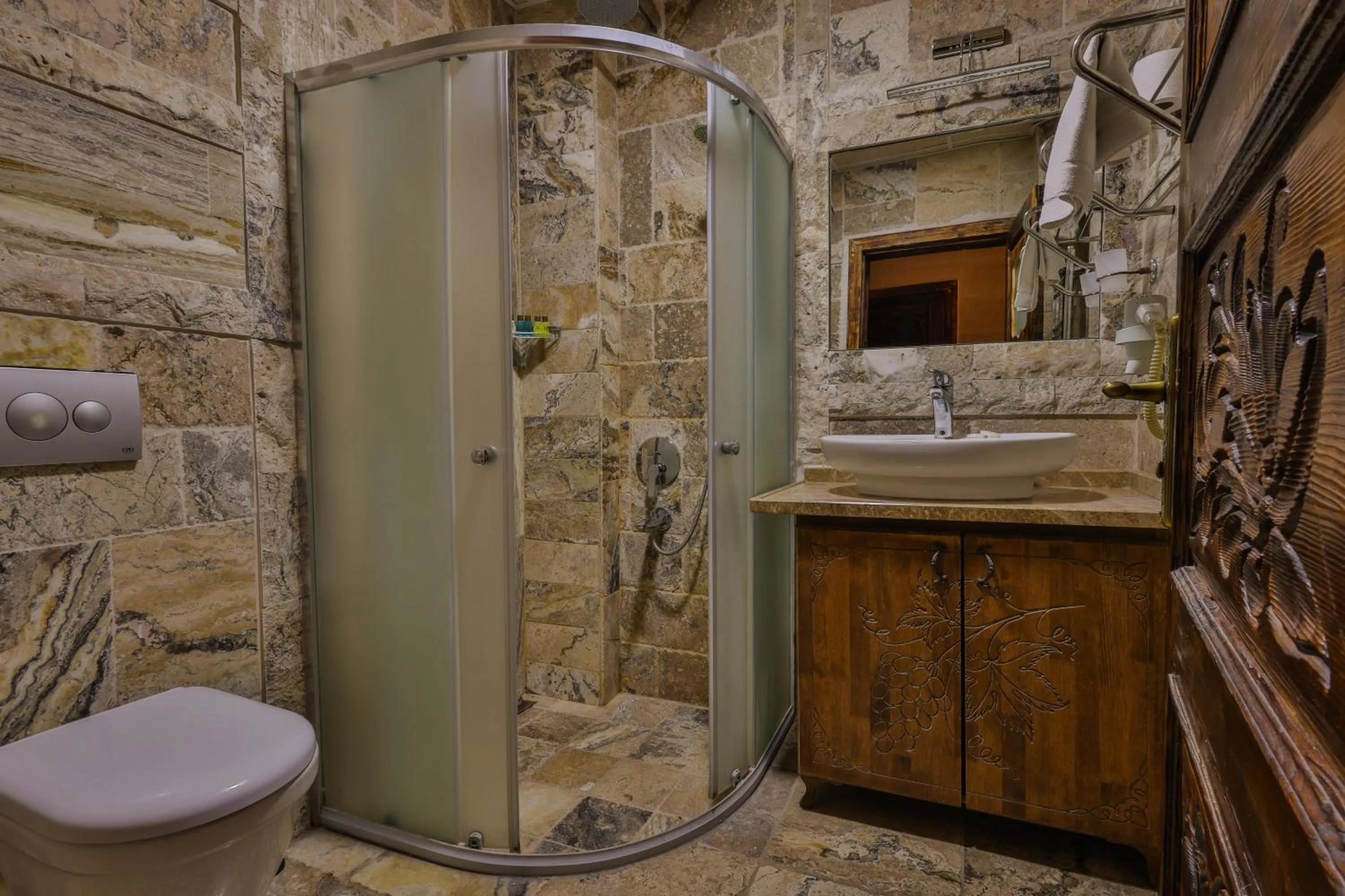 Shower in Feel Cappadocia Stone House