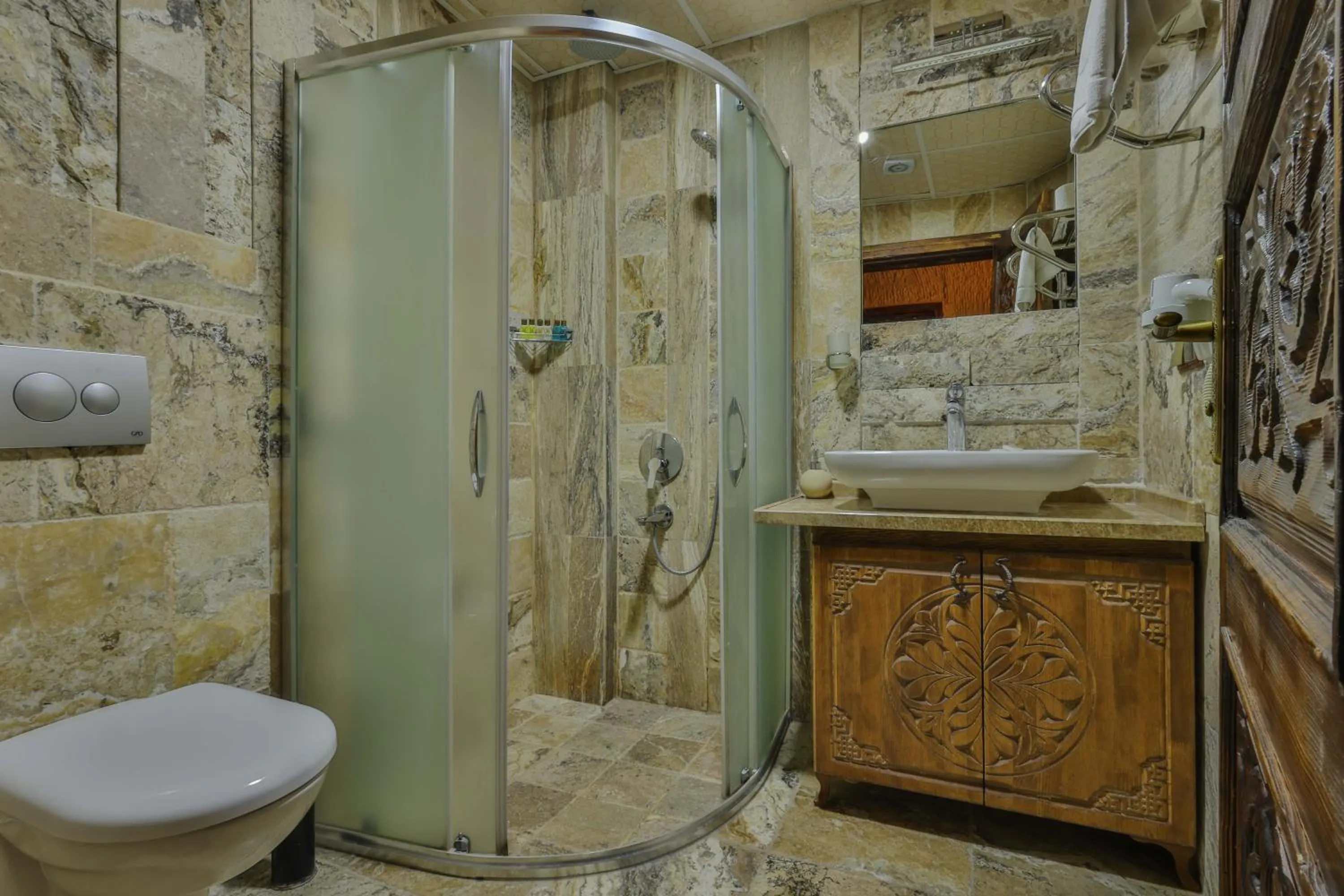 Shower in Feel Cappadocia Stone House