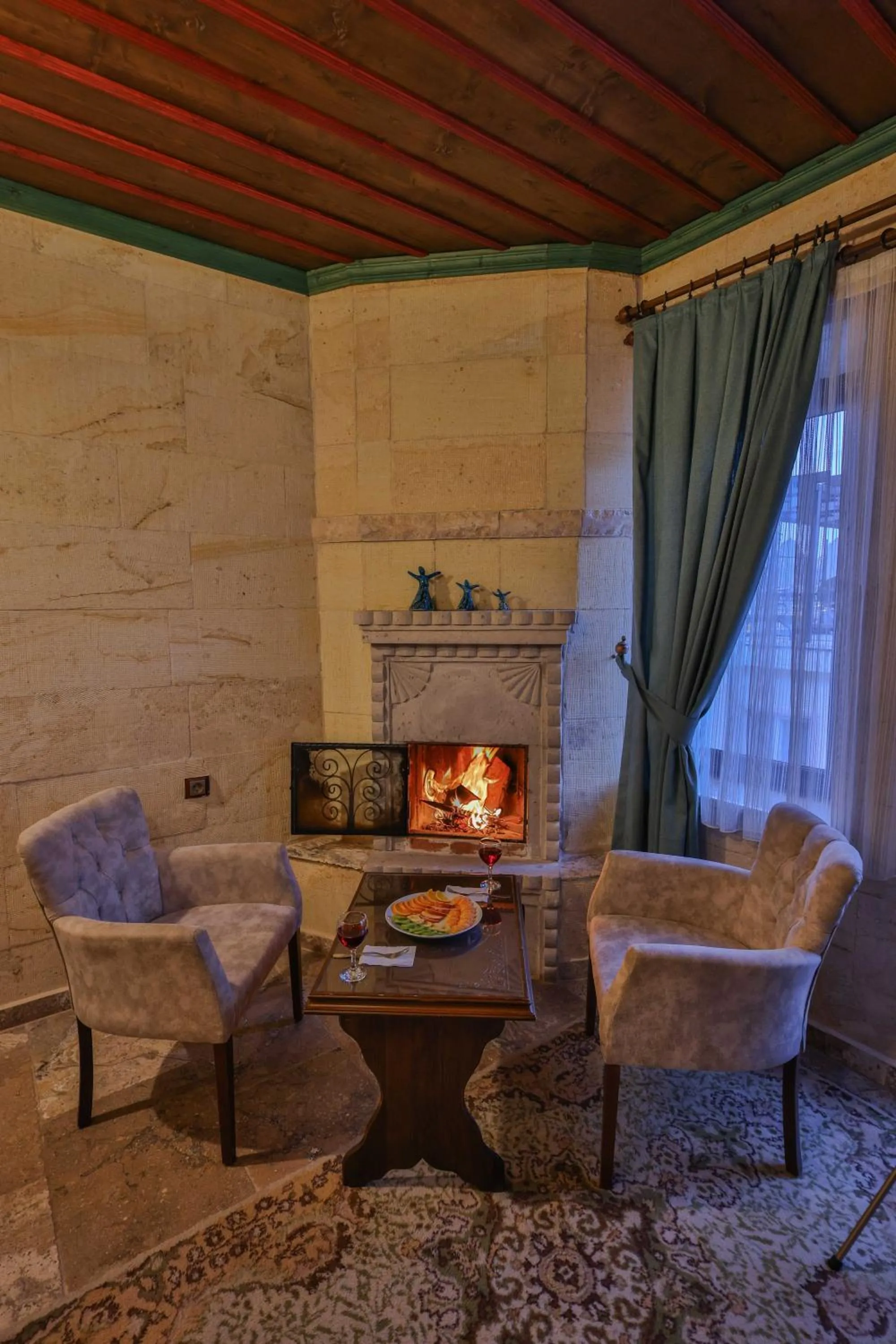 Seating area in Feel Cappadocia Stone House