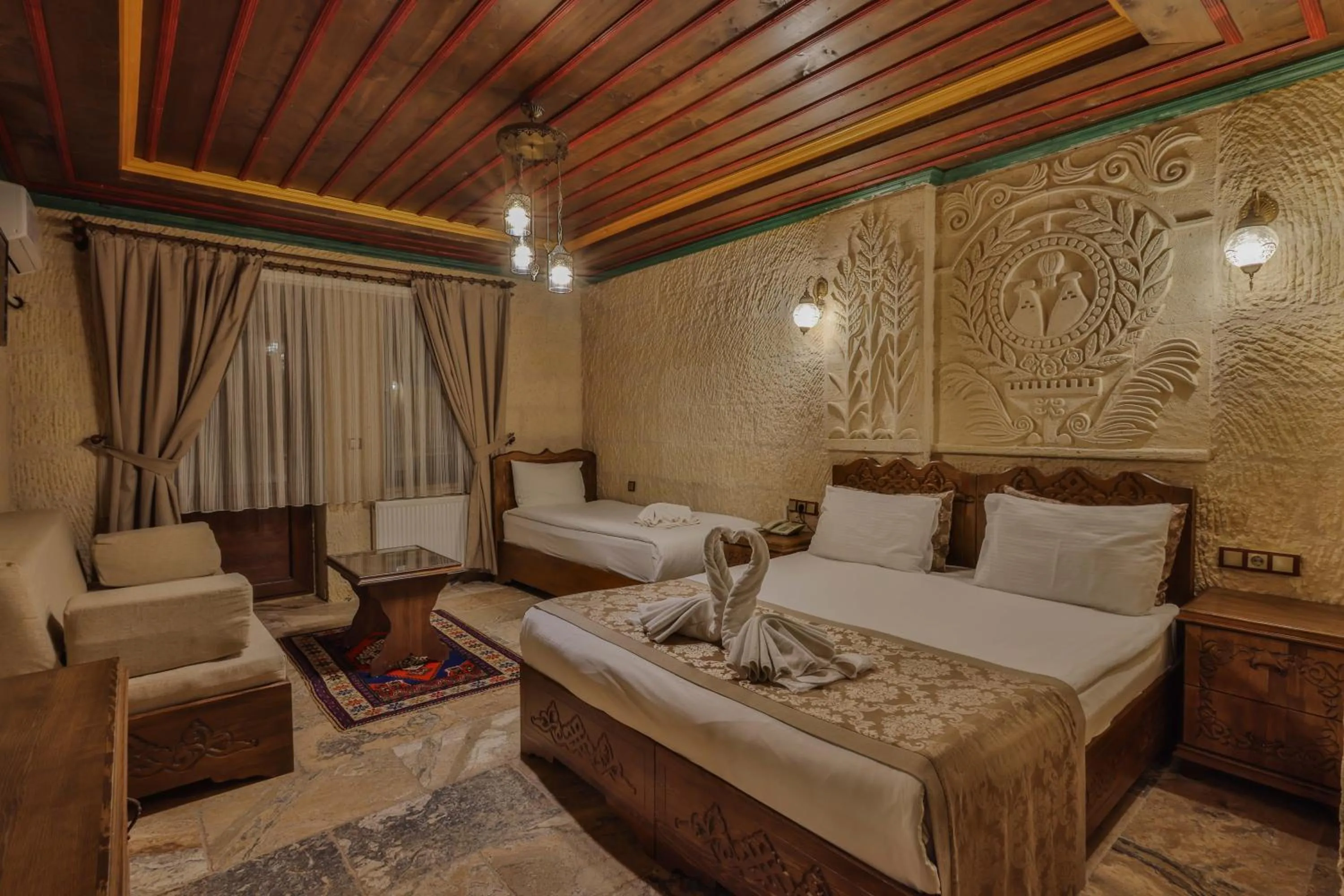Photo of the whole room, Bed in Feel Cappadocia Stone House