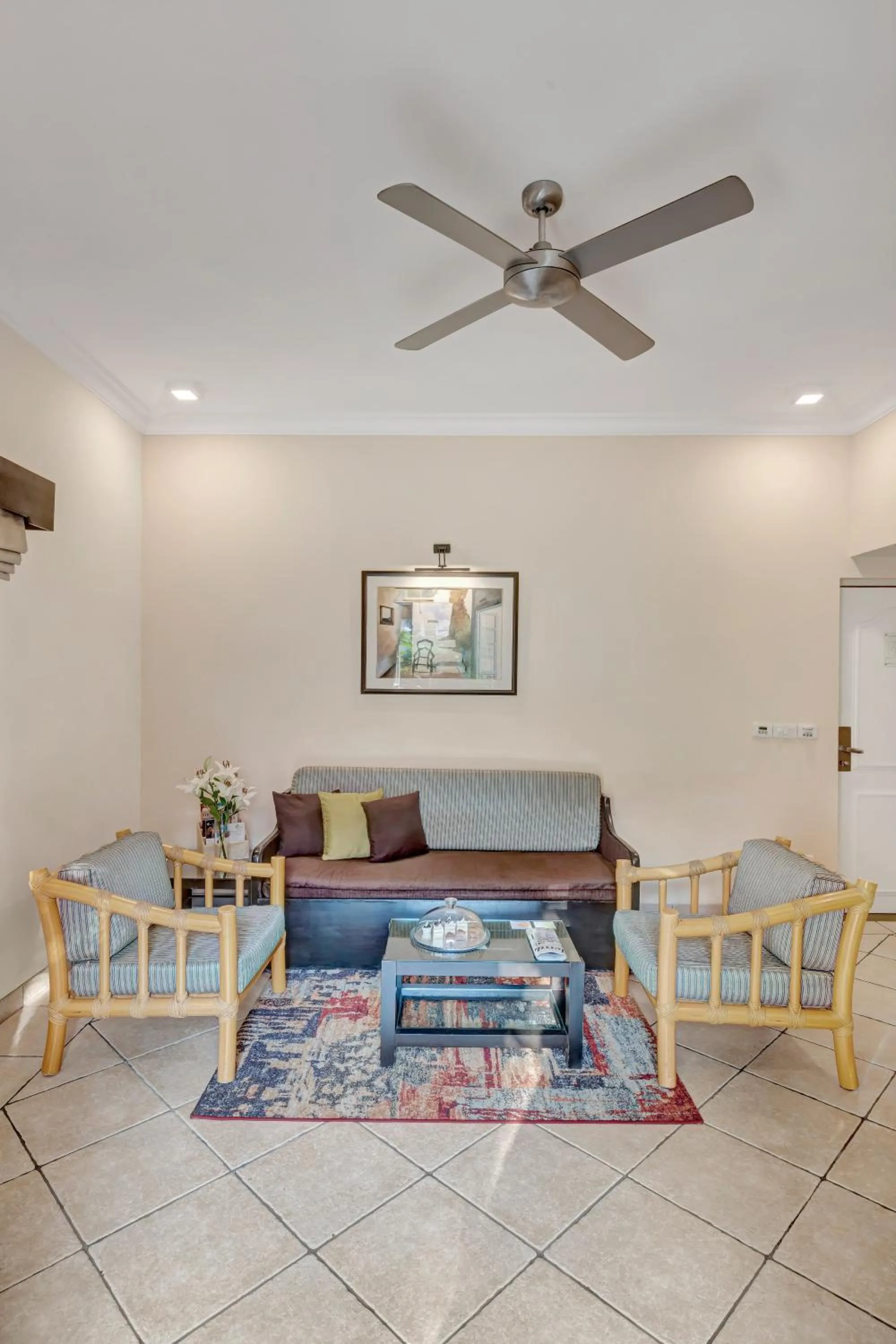 Living room in Club Mahindra Emerald Palms, Goa