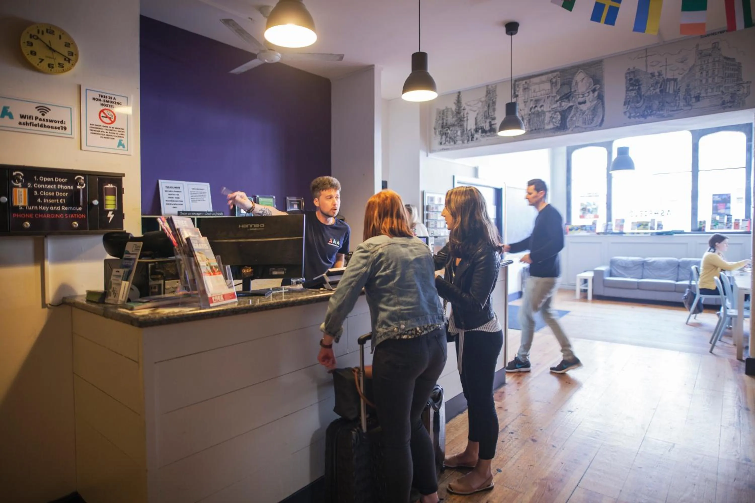 Lobby or reception in Ashfield Hostel