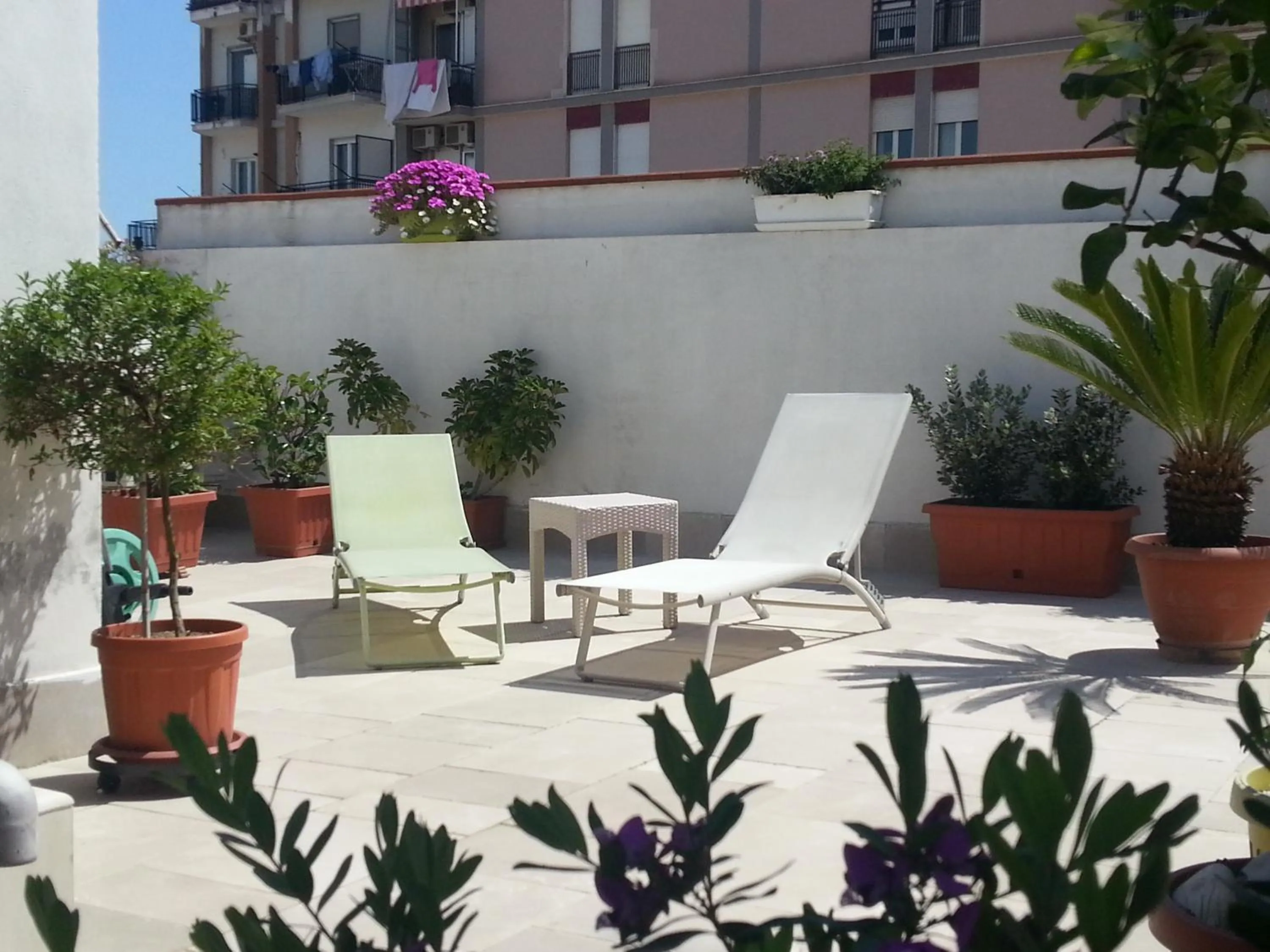 Garden view in B&B Torrente Antico