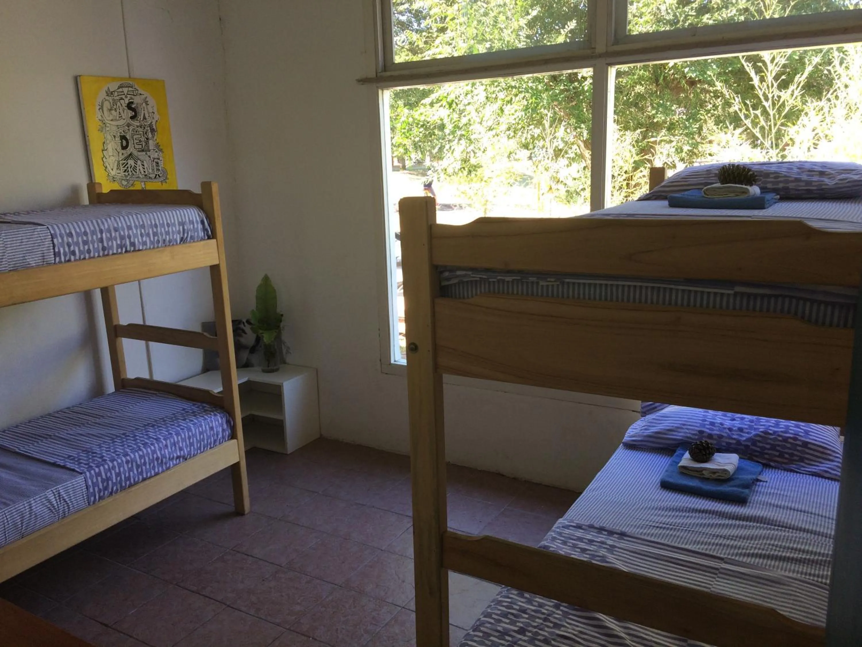 Bedroom, Bed in Pinamar Hostel Casa de Verano