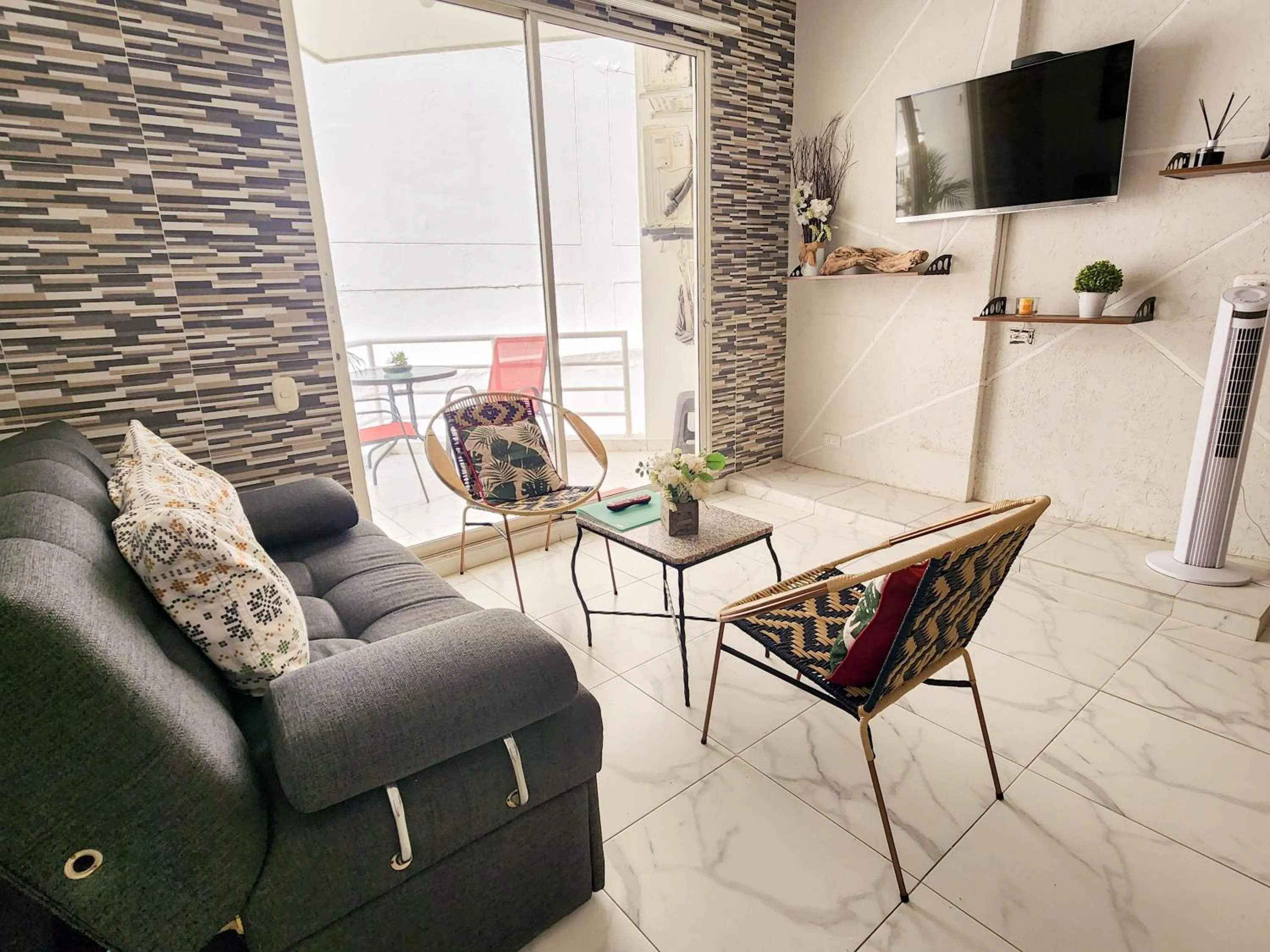 Living room in Apartamento con acceso directo a la playa - Bedviajes